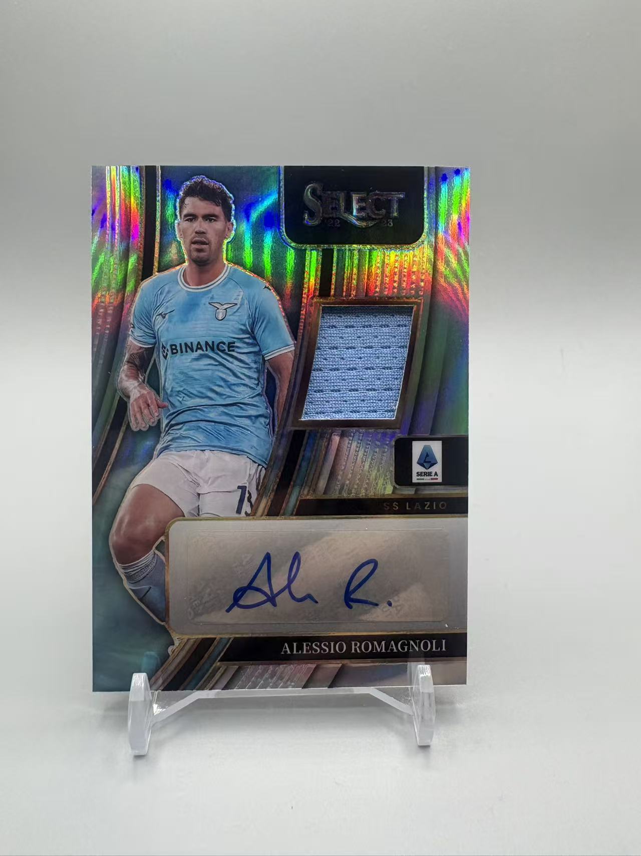 2022-23 Panini Select Alessio Romagnoli 【灰灰代拍】意甲 SELECT 罗马尼奥利 签字 物料签 拉齐奥 第二张 展
