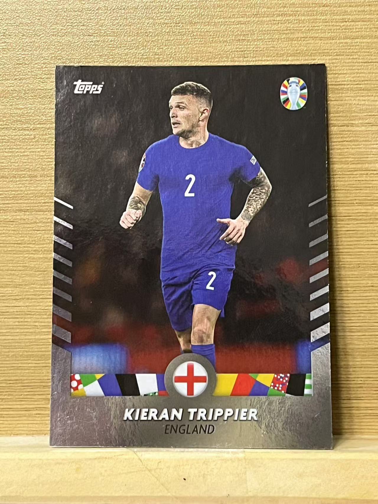 2024 Topps euro Kieran Trippier 特里皮尔 英格兰 穆里尼奥 白金盒 欧洲杯 实卡精美 收藏必备 A51