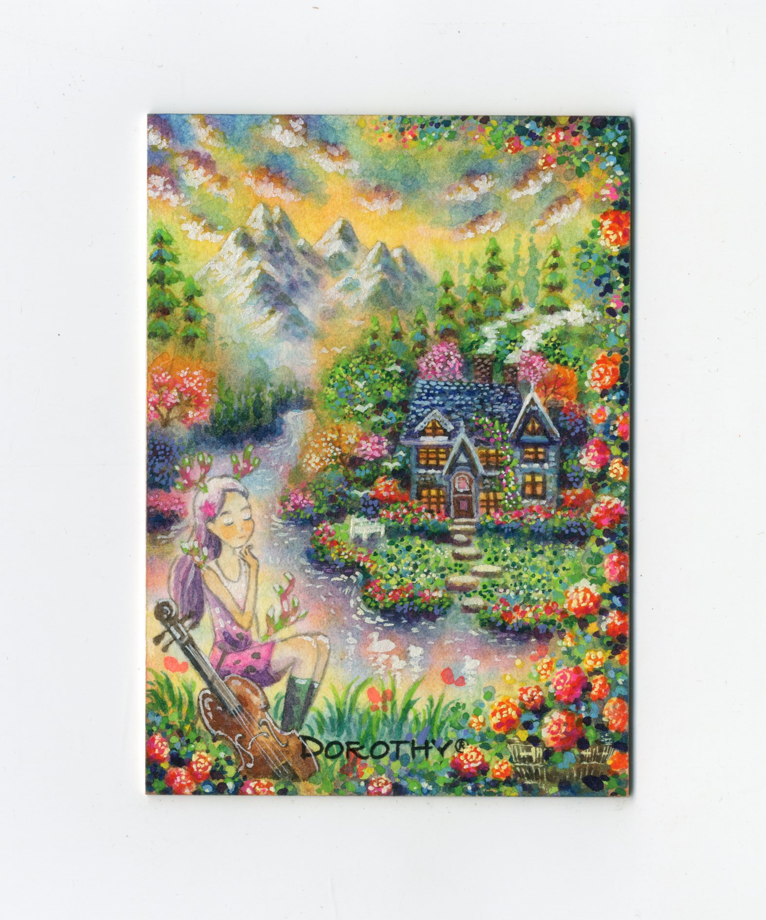 【Jackie杰基拍卖】绘心阁工作室 多萝西 草药精灵系列 手绘卡 1/1 画师:荷叶(灯塔)