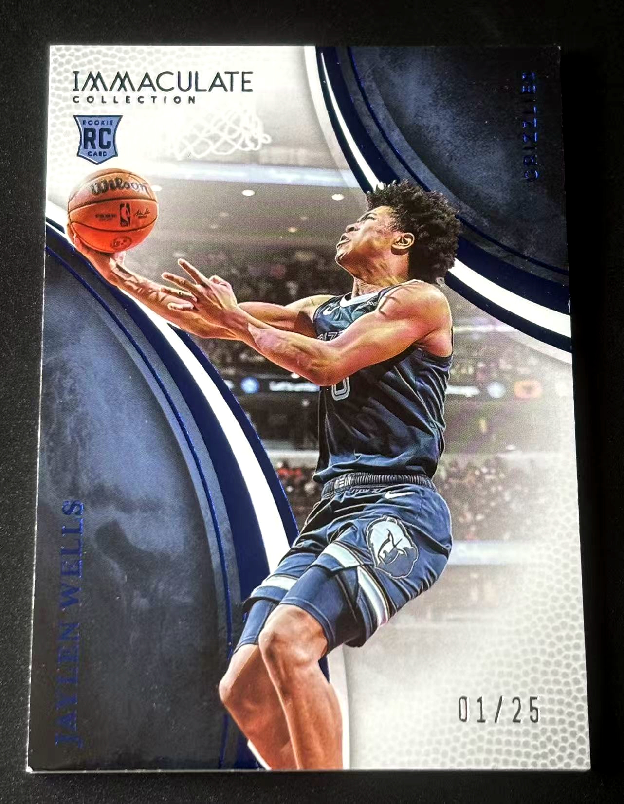 2024-25 Panini Immaculate Collection Jaylen Wells RC IMM 灰熊 新秀 杰伦 威尔斯 01/25编 首编 base 不累计