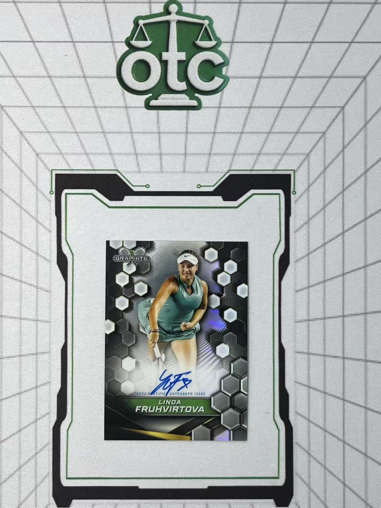 2024 Topps Graphite Linda Fruhvirtova 【盎司收藏】网球 石墨 琳达·弗鲁赫维尔托娃 捷克 年度最佳新人 银折签 签字 签名 卡签 高端系列 JJ27