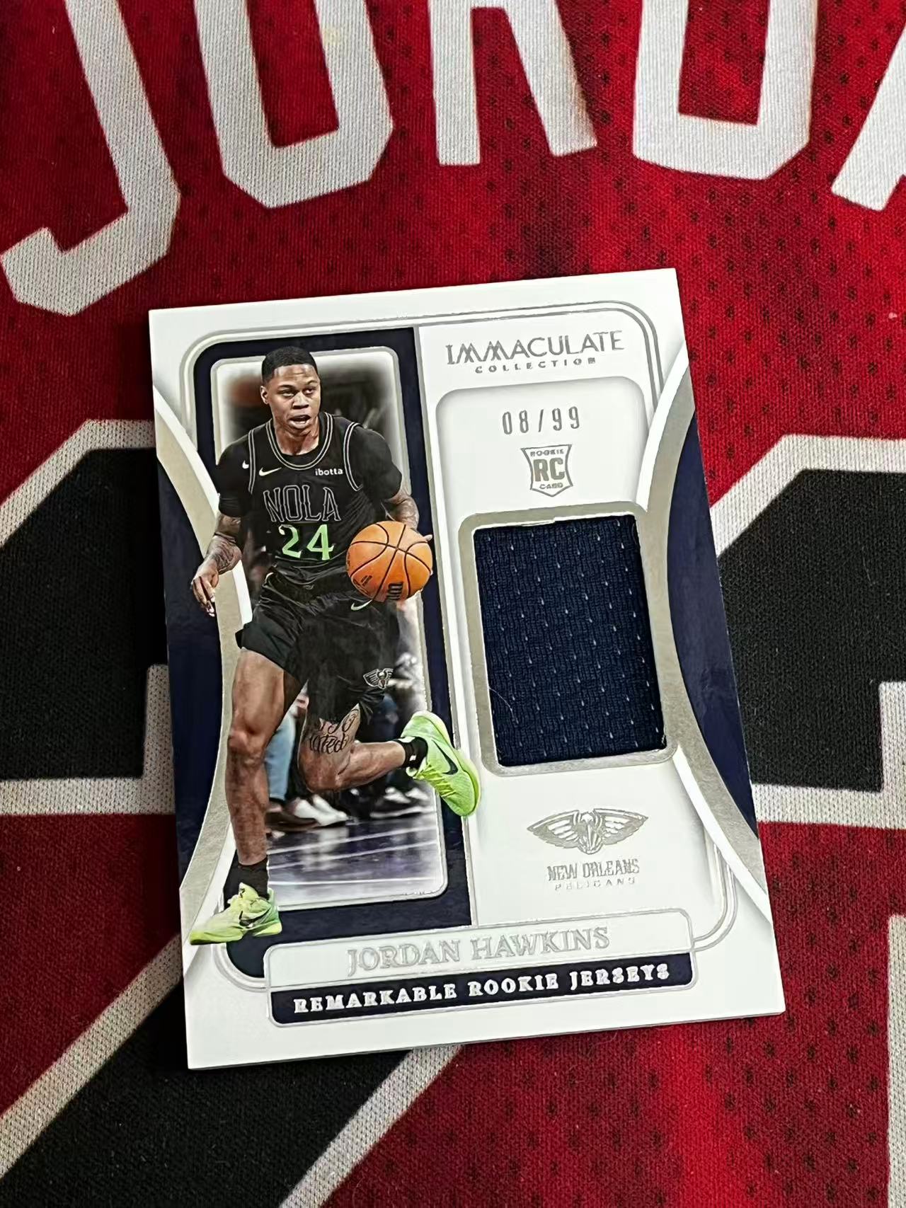 【接寄拍】2023-24 PANINI NATIONAL 国宝高端系列 鹈鹕 新秀RC 乔丹霍金斯 99编 新秀大窗球衣物料切割 衣料实物卡 专收凑套必备【烂臭嘴拍卖】