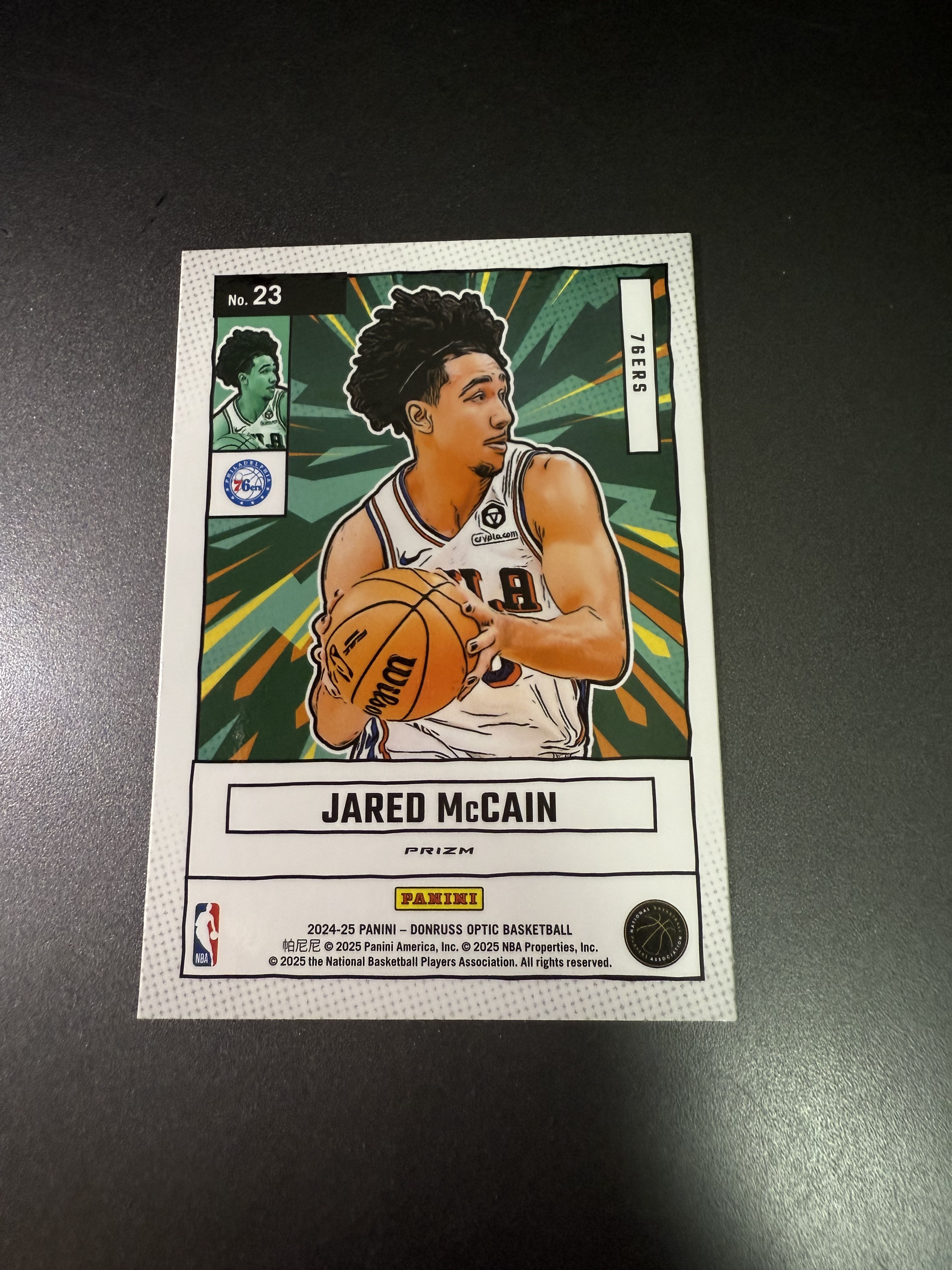 2024-25 Panini Optic Jared McCain RC 麦凯恩 新秀 银折 漫威 魔仙哥 T