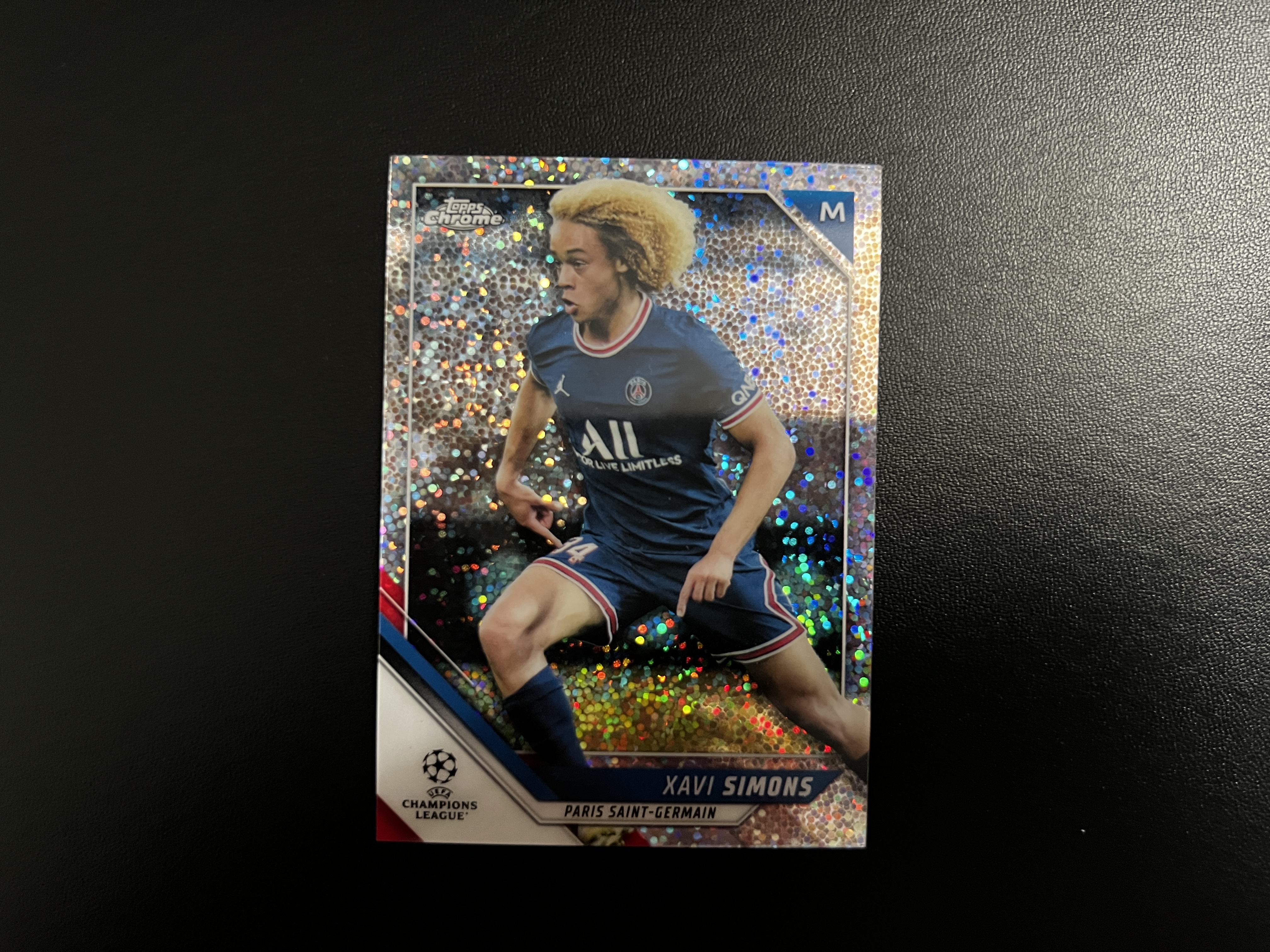 2022 Topps Chrome Xavi Simons 哈维-西蒙斯 欧冠TC 碎冰折 荷兰 RB莱比锡 中场 右脚『永富』 凑套专收送礼必备 错过大腿拍肿