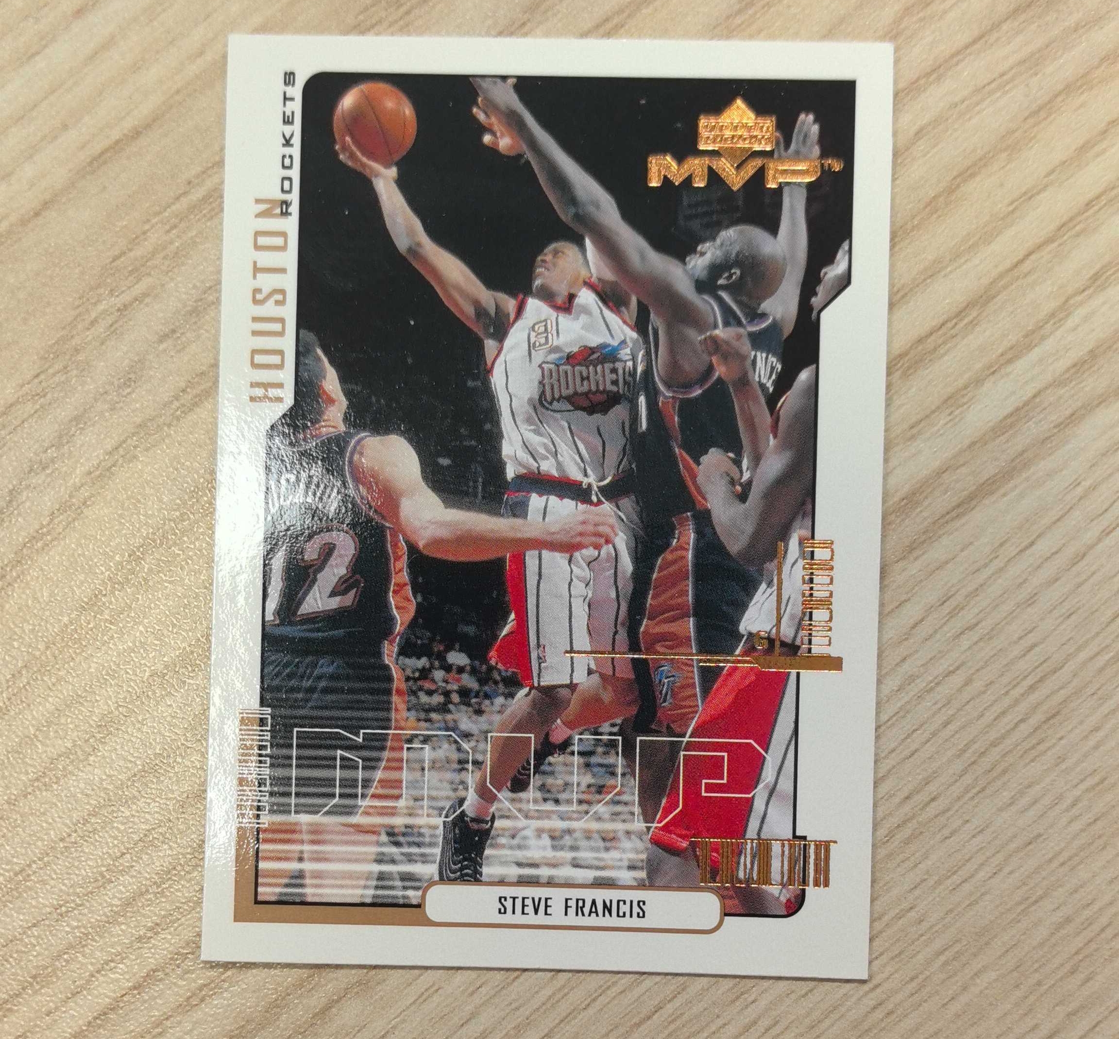 2000-01 Upper Deck MVP Steve Francis 史蒂夫·弗朗西斯 UD 姚明的好大哥 99年榜眼秀 3届全明星 进攻万花筒 先后效力于火箭、魔术、尼克斯