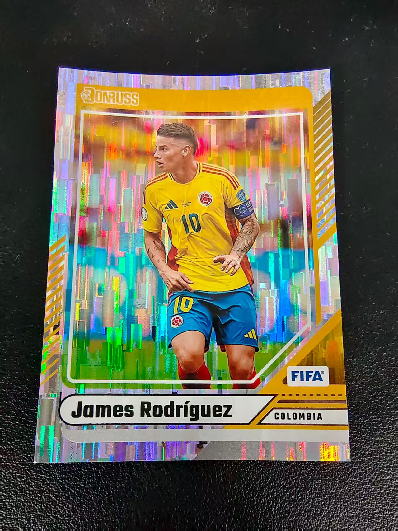 【可合并，不累计】2024-25 Panini Donruss James Rodriguez 詹姆斯 罗德里格斯 J罗 哥伦比亚 瀑布折 FIFA 杜蕾斯 边角瑕疵 #85