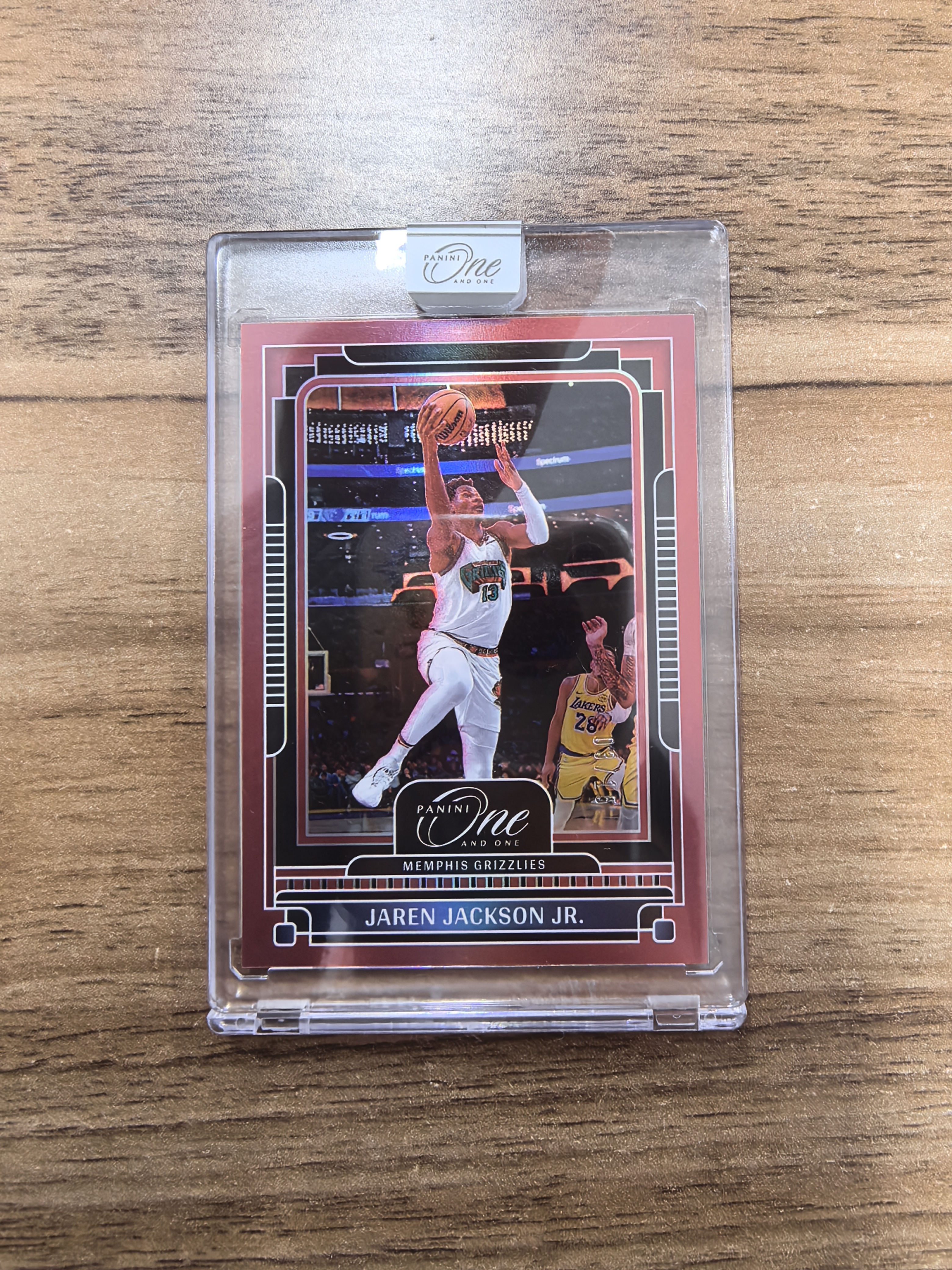 2024-25 Panini One and One Jaren Jackson Jr. One 灰熊 杰伦杰克逊 03/15编 红折 折射 原封砖 实卡精美 卡品如图 收藏必入 流浪