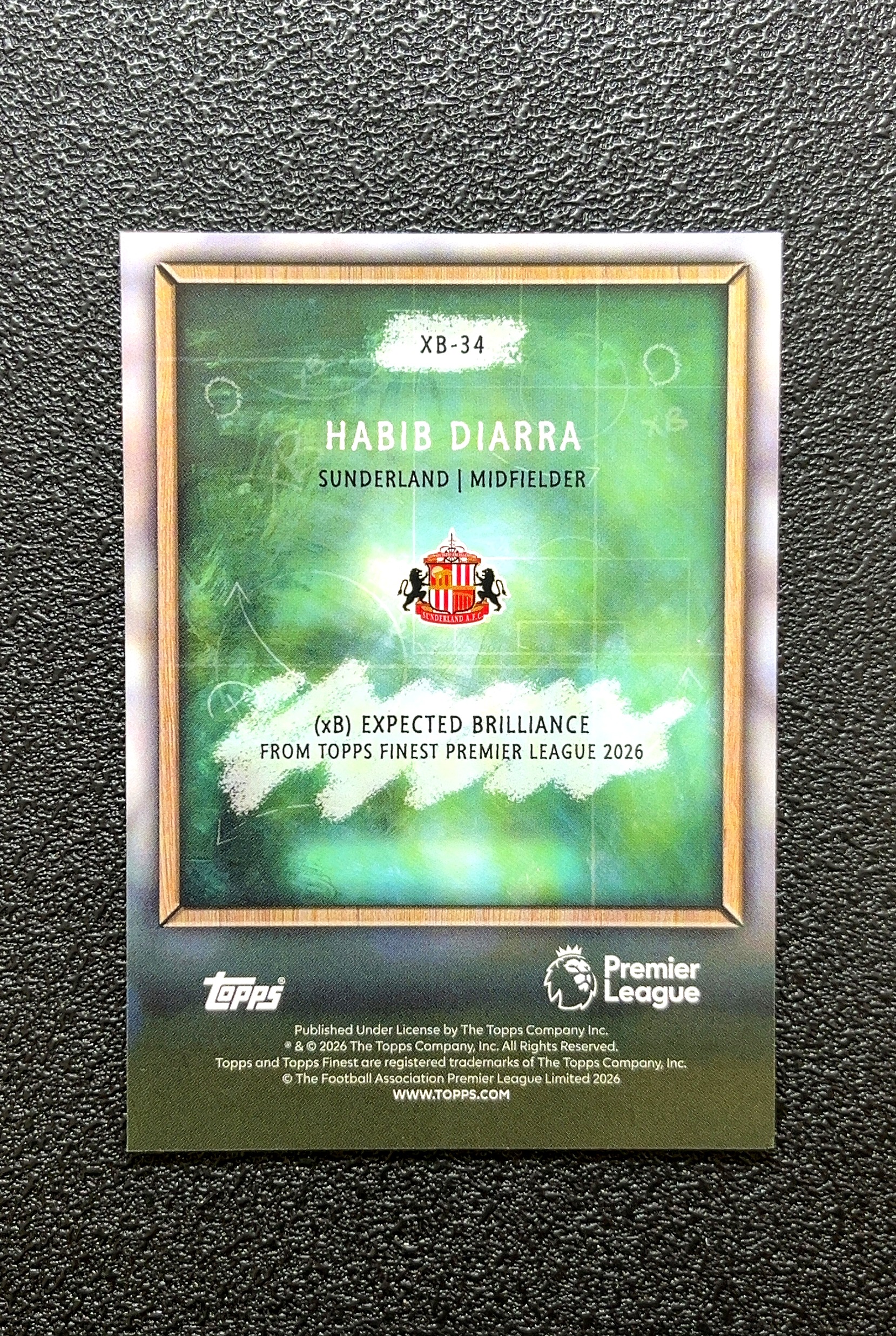 【岛屿拍卖】2026 Topps Finest Expected Brilliance 预期闪耀 HABIB DIARRA 哈比·迪亚拉 银折 折射 卡品如图 高价值 #XB-34 0007#263