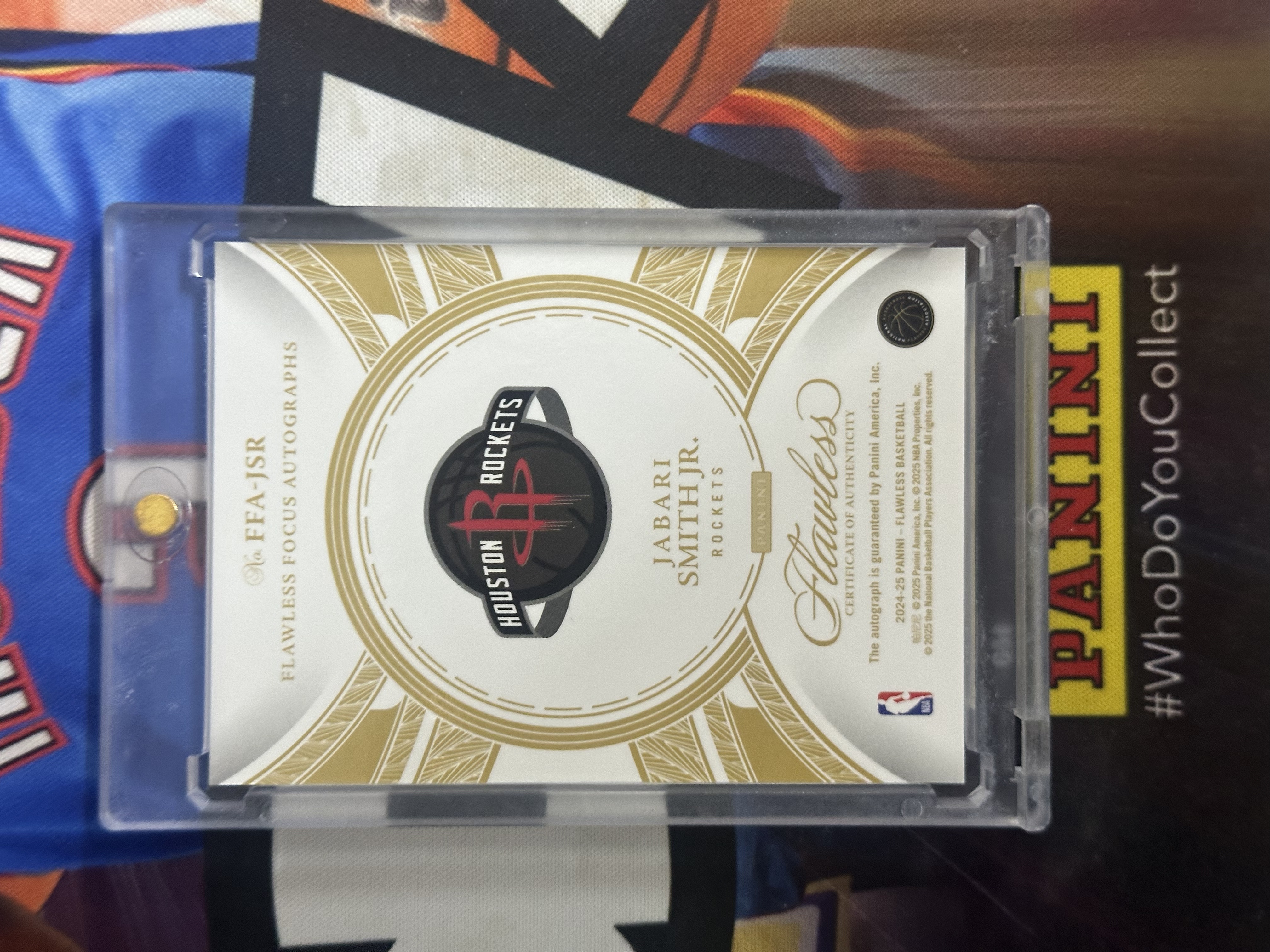 2024-25 Panini Flawless Jabari Smith Jr. 【小猪包代卖】火箭 小贾巴里 史密斯 25编 银平行 focus签 签字 卡签 llt