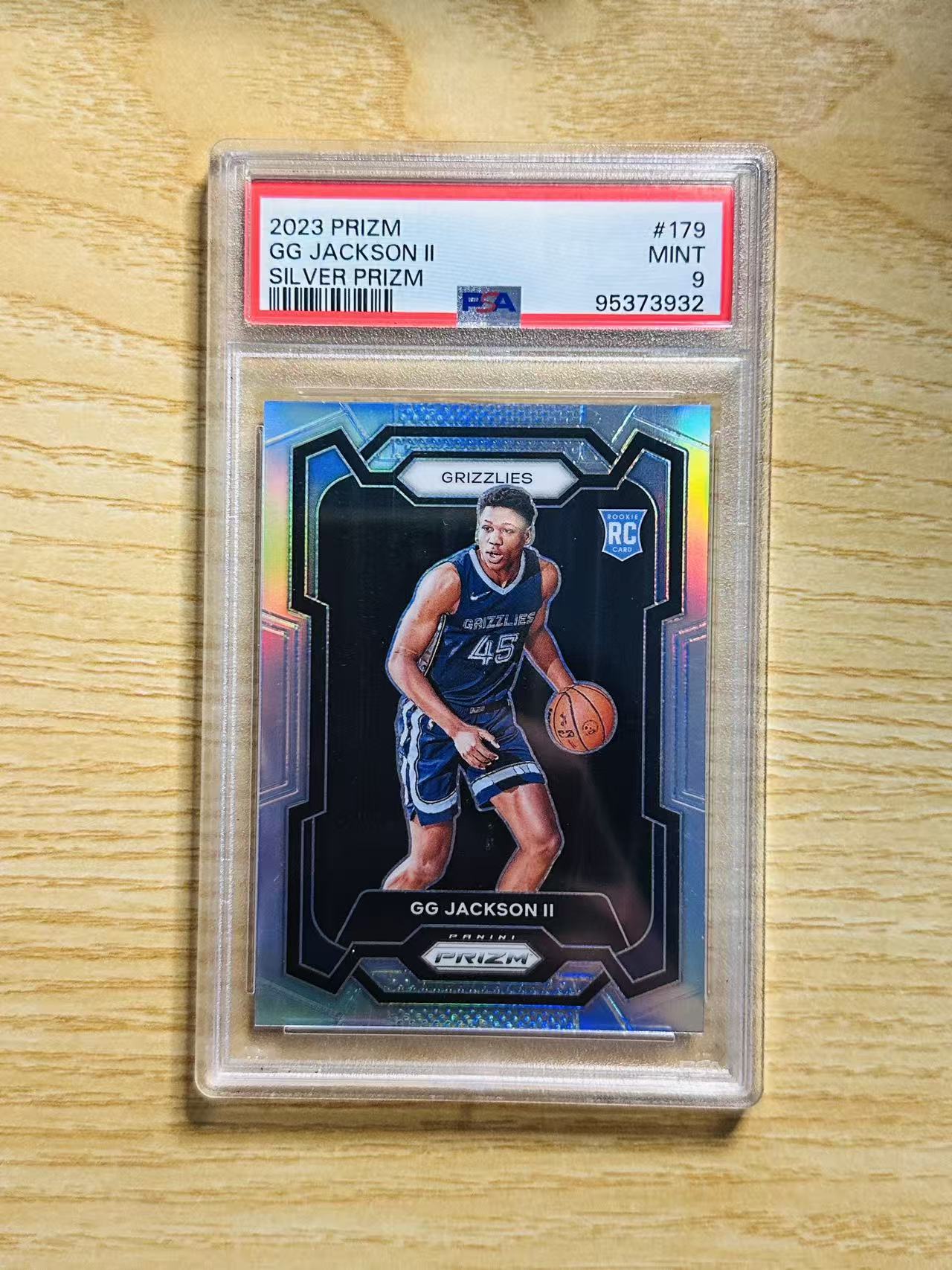 2023-24 Panini Prizm G.G. Jackson 嘿嘿代卖 GG 杰克逊 新秀 RC 银折 灰熊 PSA9 收藏必备