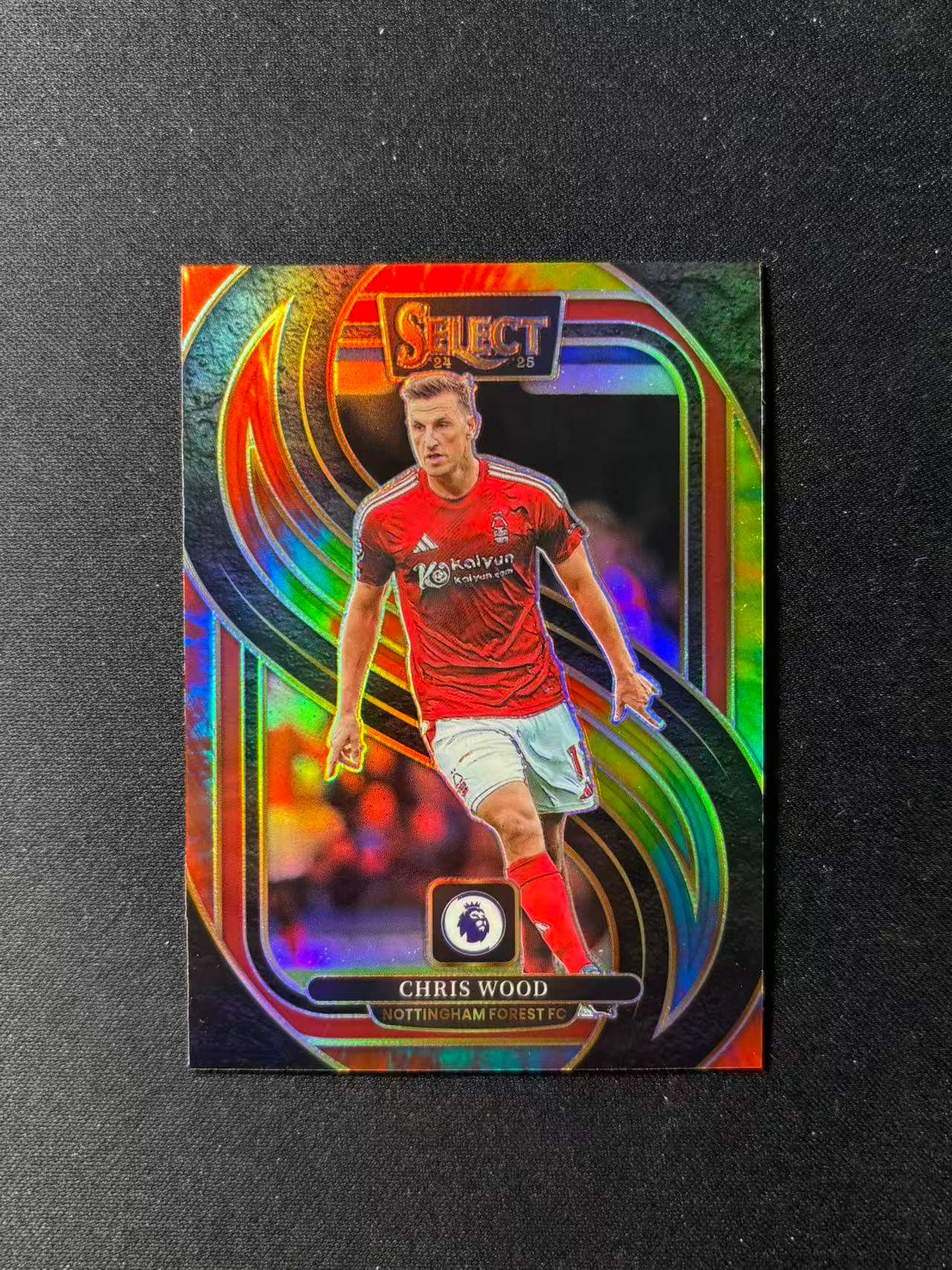 【梦卡拍卖】2024-25 Panini Premier League Chris Wood 克里斯 伍德 /25编 扎染折 二级 英超 细节如图 #DD# 乐哥