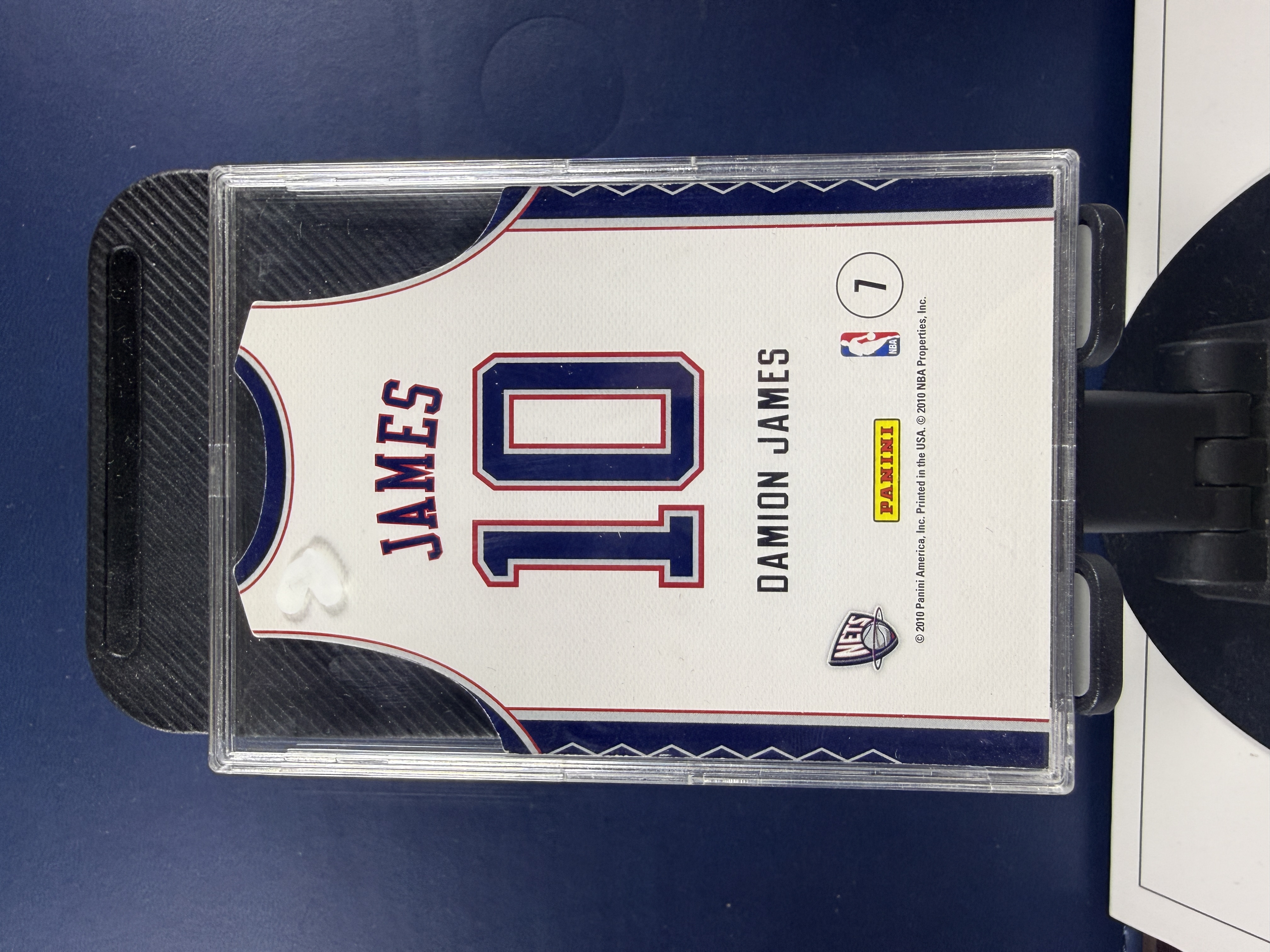2010-11 Panini Threads Damion James RC 小背心 篮网 新秀 达米恩詹姆斯 Rookie Team Threads 异形切割 特卡 收藏必备 (沸腾)