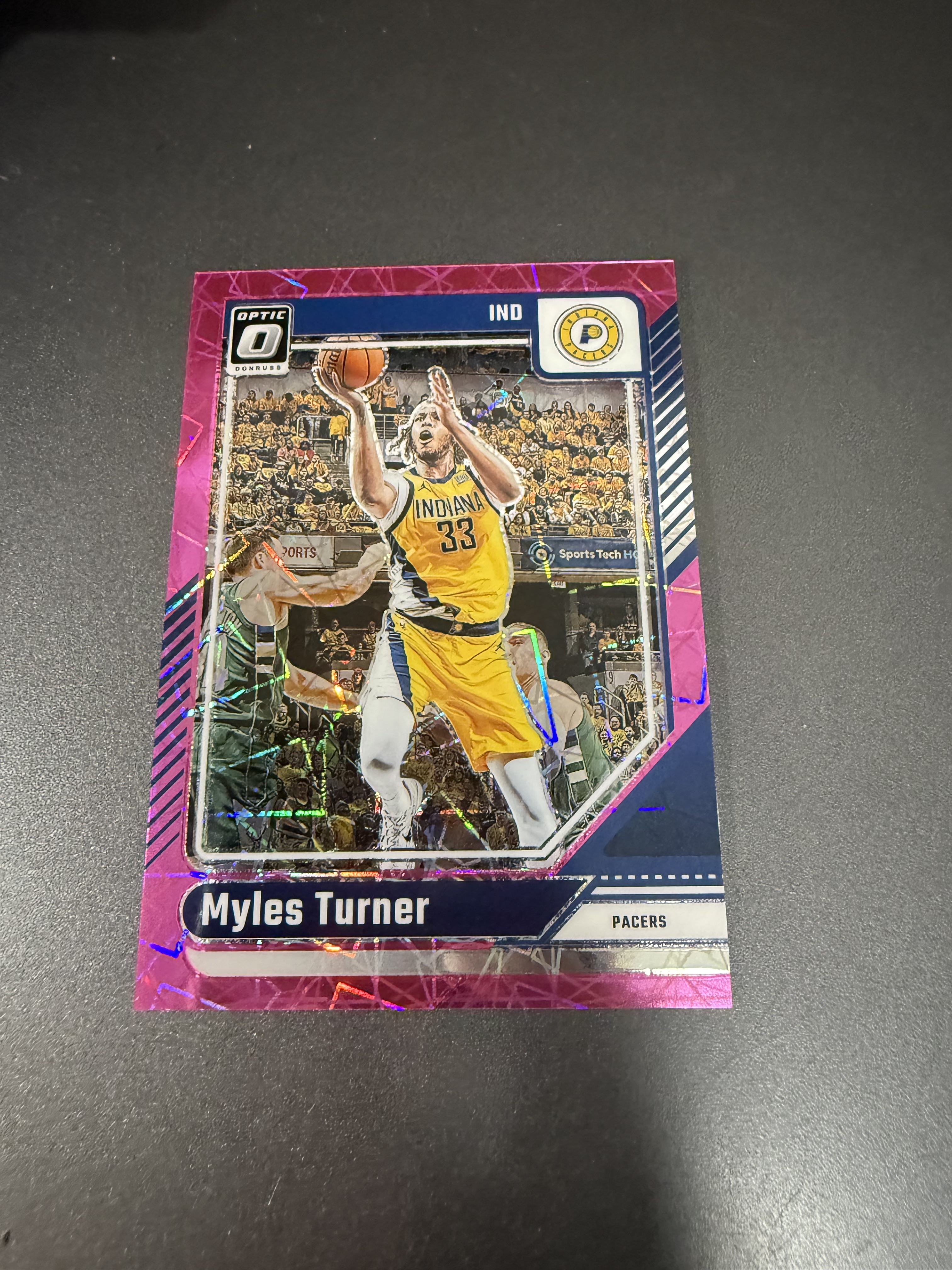 2024-25 Panini Optic Myles Turner 迈尔斯 特纳 粉镭射折 79编 w