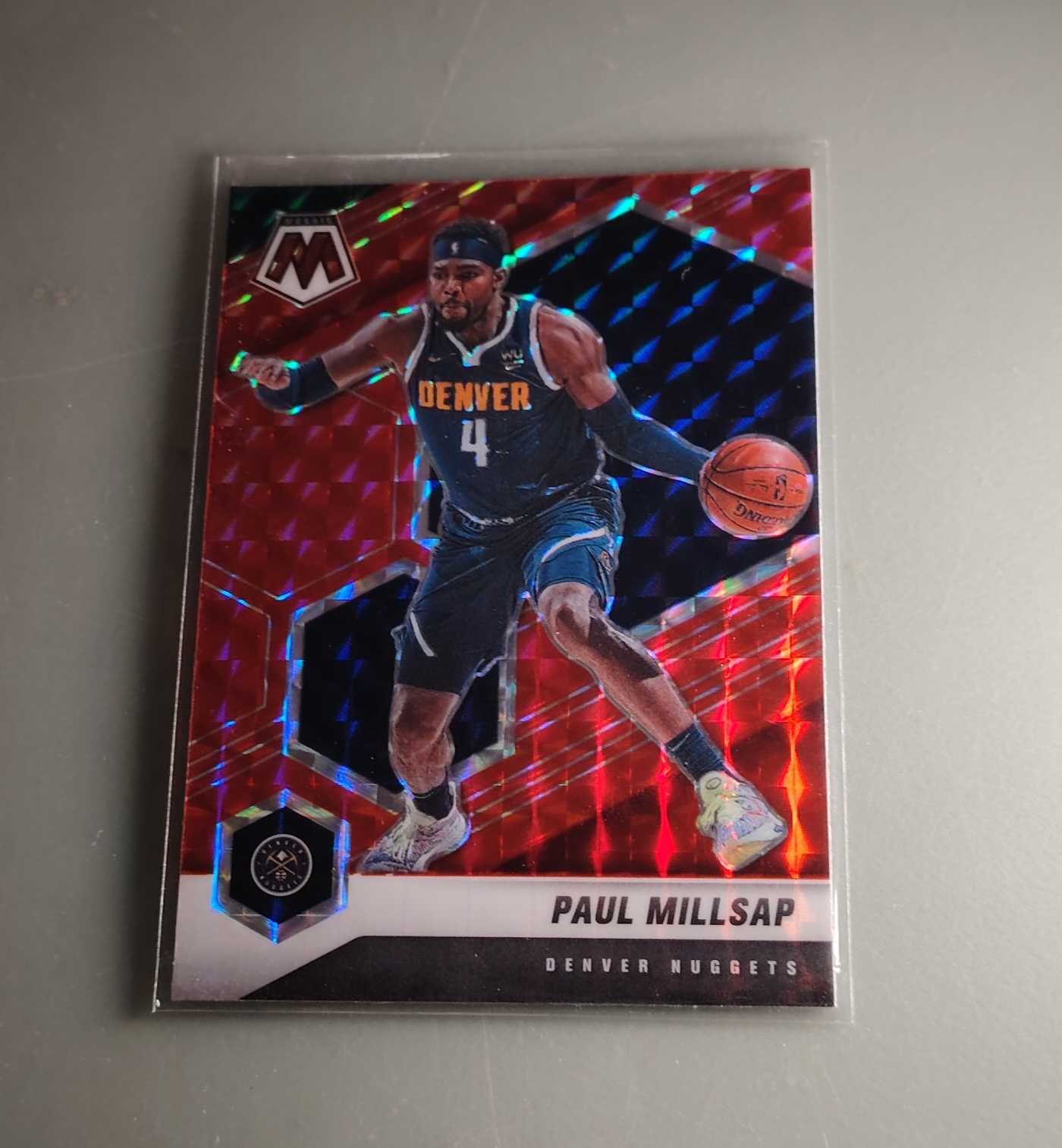 2020-21 Panini Mosaic Paul Millsap 【开心鱼】 帕尼尼马赛克 保罗米尔萨普 掘金 红马赛克折 专收必备 卡品如图 kxy