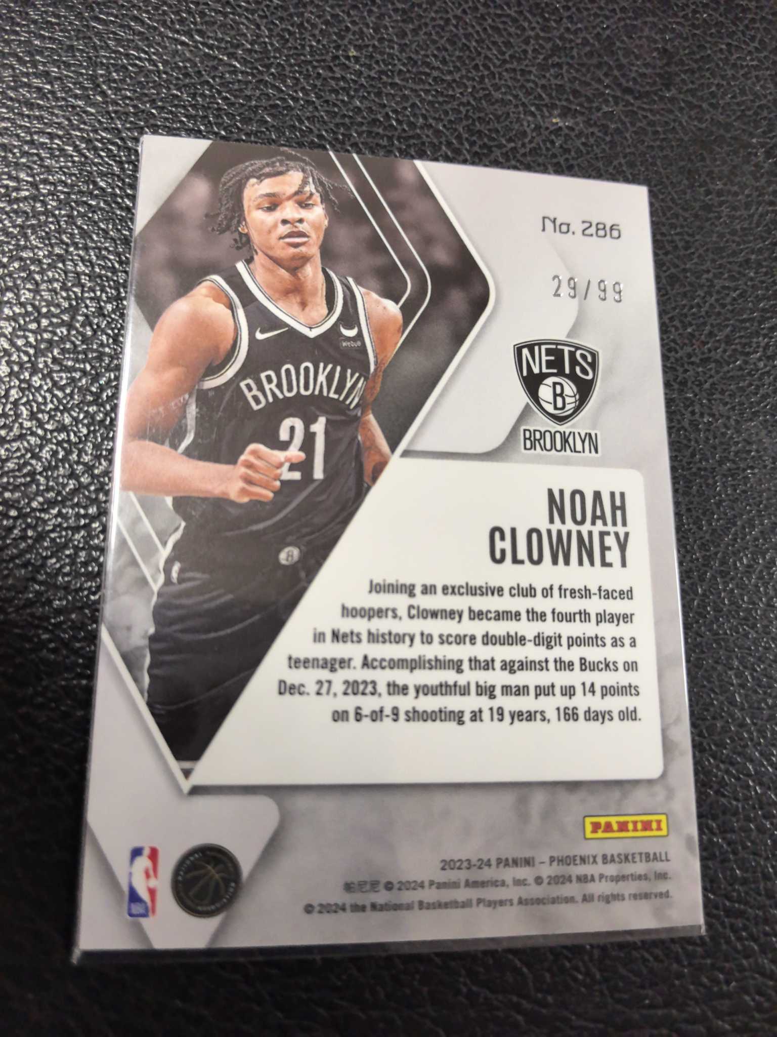 2023-24 克劳尼 99编 凤凰 银折 橙折 新秀 篮网 10-9