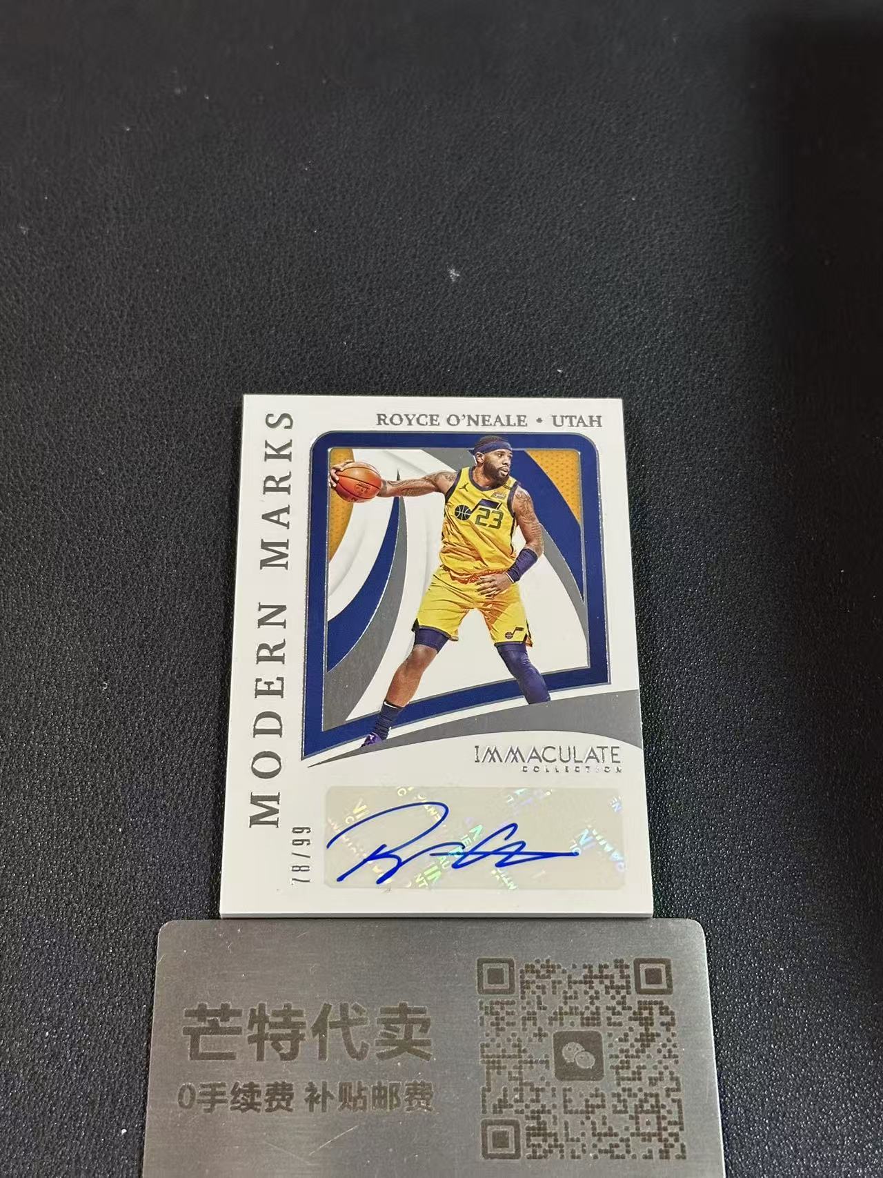 【芒特代卖】 2020-21 Immaculate Royce O'Neale 99编 签字 高端系列 爱咪咪 罗伊斯 奥尼尔 爵士时期