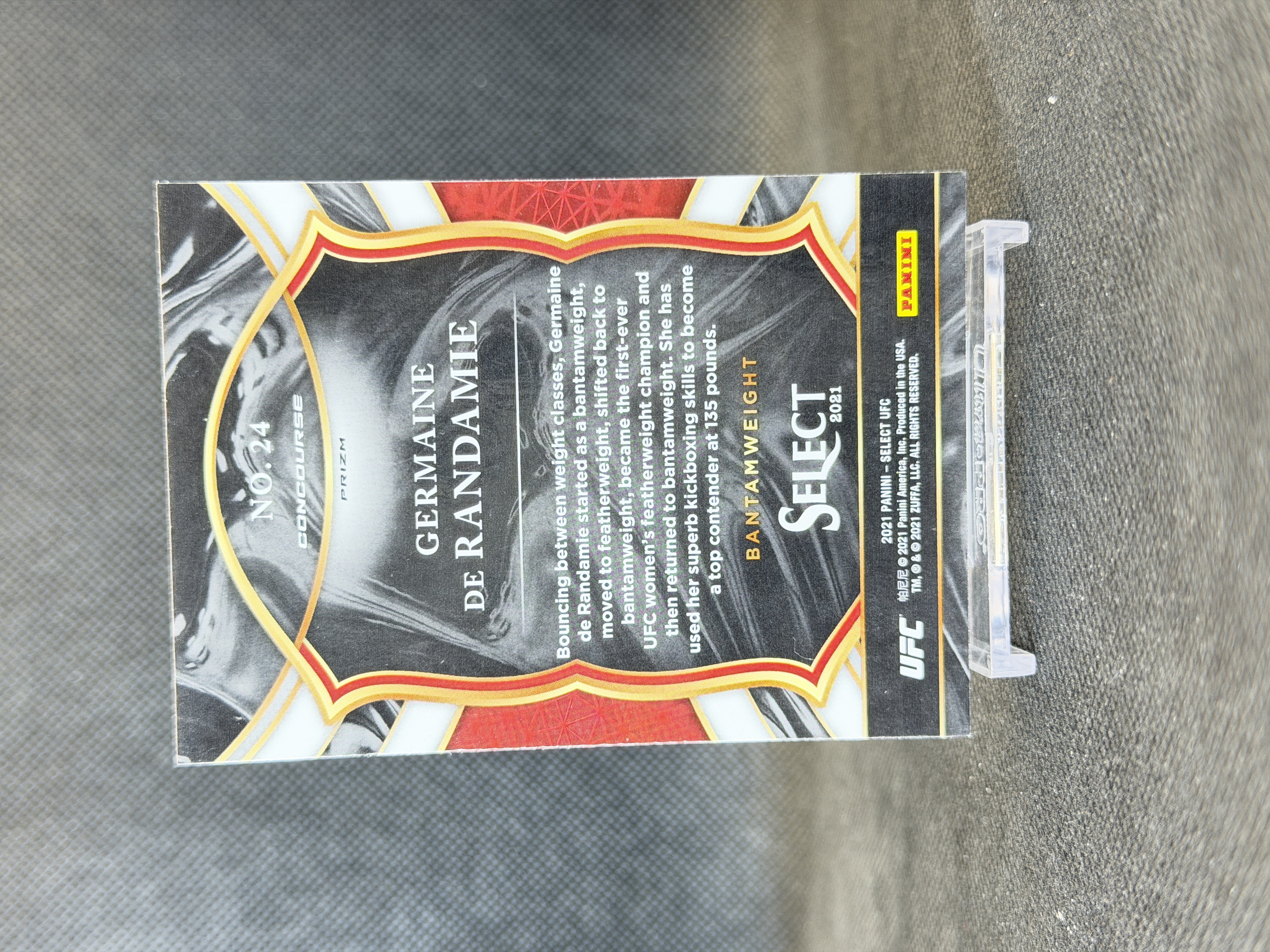 2021 Panini Select Germaine de Randamie 杰曼·德·兰达米 银折