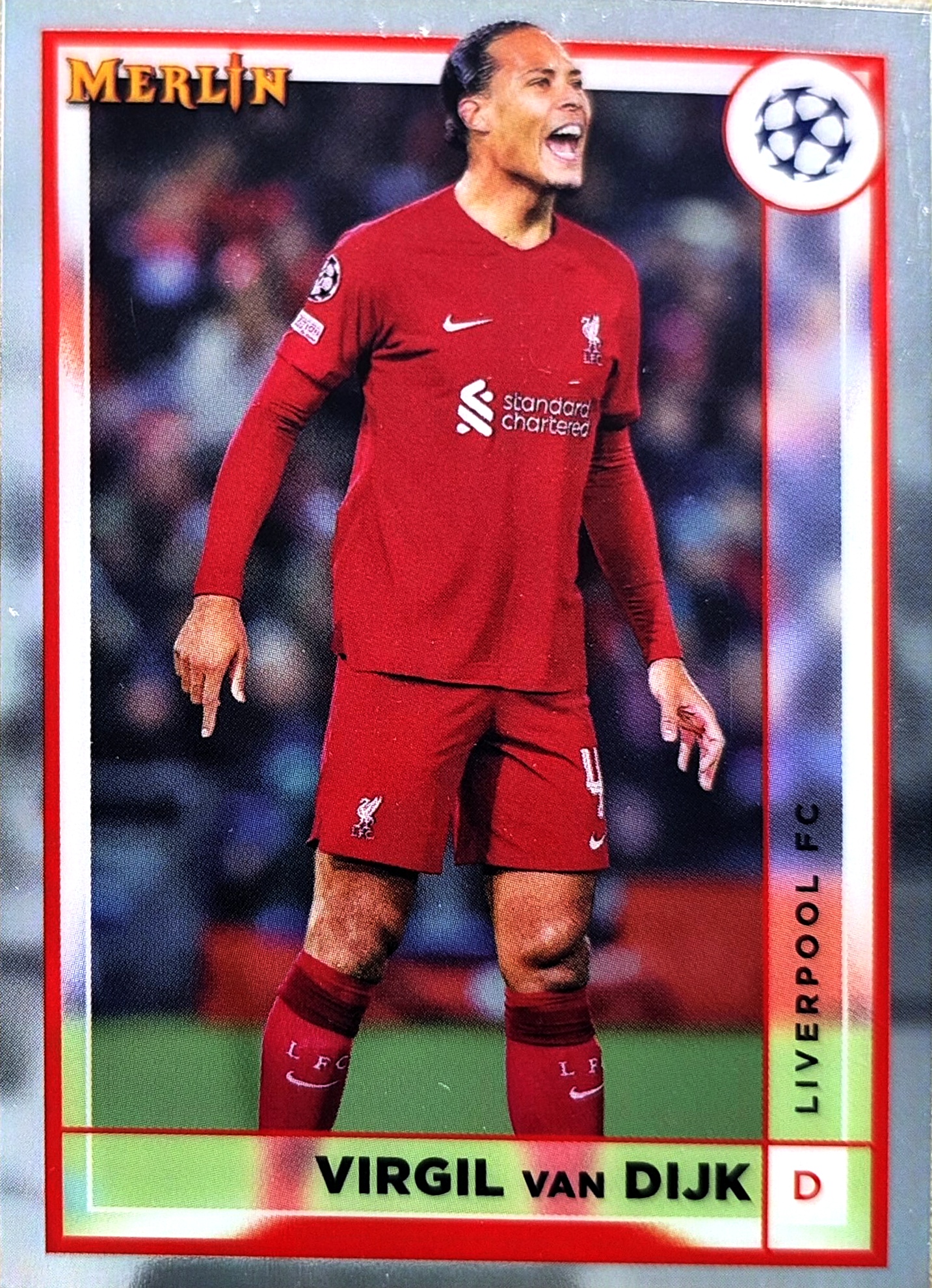 2023-24 Topps Merlin Virgil van Dijk 范戴克 荷兰 利物浦