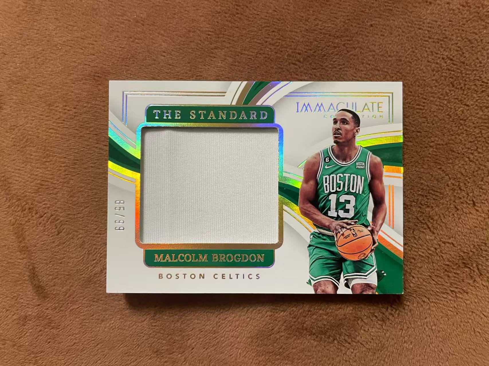 2022-23 Panini Immaculate Malcolm Brogdon 爱咪咪imm 凯尔特人 马尔科姆 布罗格登The Standard 大窗GU球衣 落场切割 patch 99编【z】