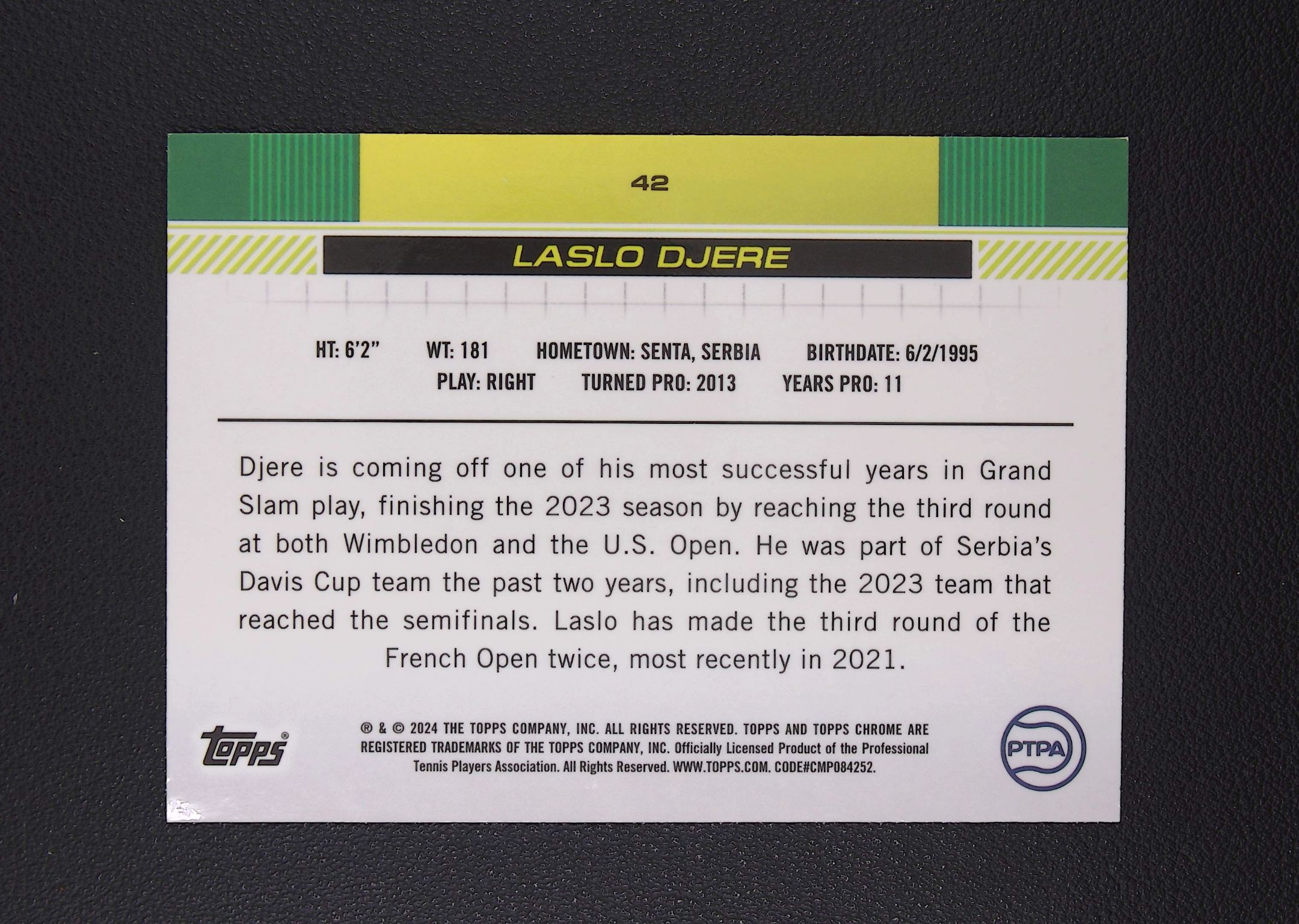 2024 Topps Chrome Laslo Djere 拉斯洛 杰雷 1st 22/77编 菠萝折【Big M 代拍】 DG923