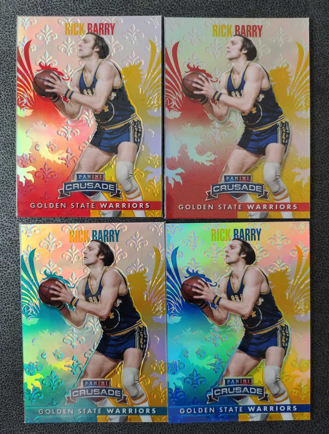 2013-14 十字军 crusade 里克 巴里 Rick Barry 金州勇士队 golden state warriors 四张打包 三张带编 两张349编红折 一张249编青折