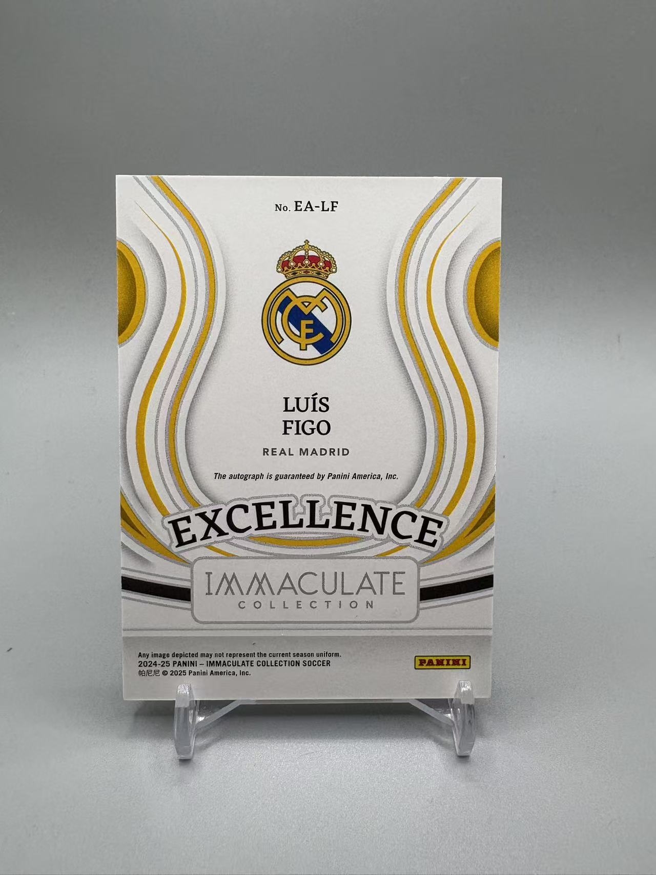 2024-25 Panini Immaculate luis Figo 【灰灰代拍】全新 imm 路易斯 菲戈 /49编 签字 皇马 巴萨 葡萄牙 随无