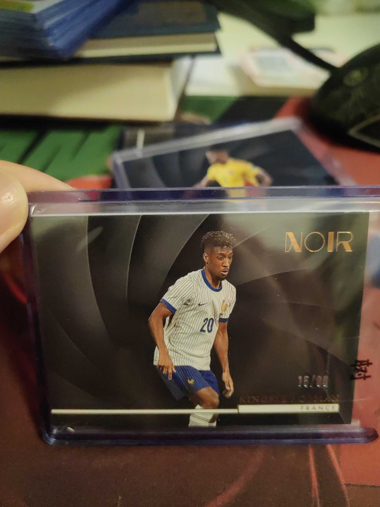 2025 Panini Noir Kingsley Coman 2025 Panini Noir 法国 科曼 80编横版base卡 !!!
