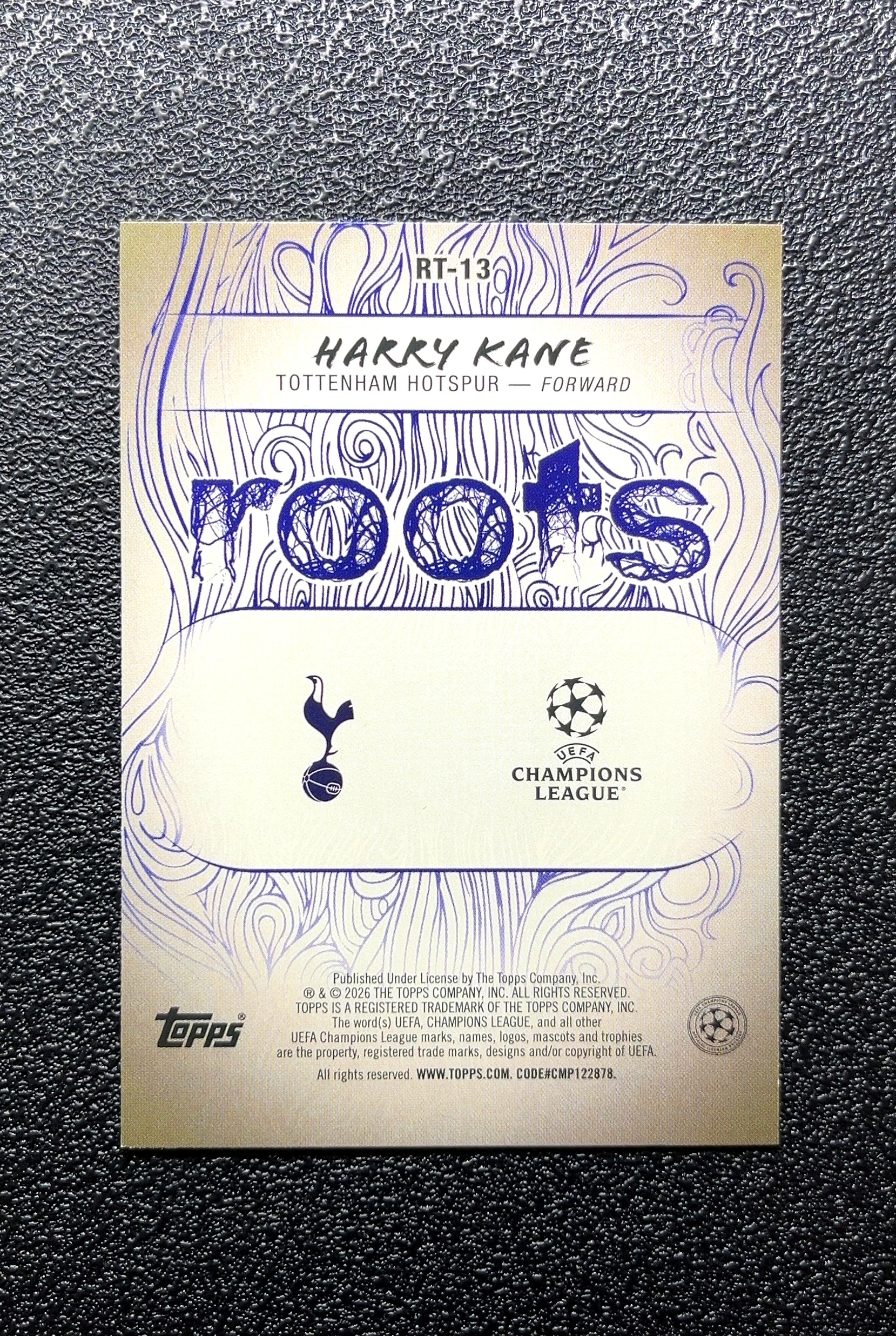 【岛屿拍卖】2026 Topps Roots Roots 根源特卡 Harry Kane 哈里·凯恩 卡品如图 高价值 #RT-13 Tottenham Hotspur 0015#404