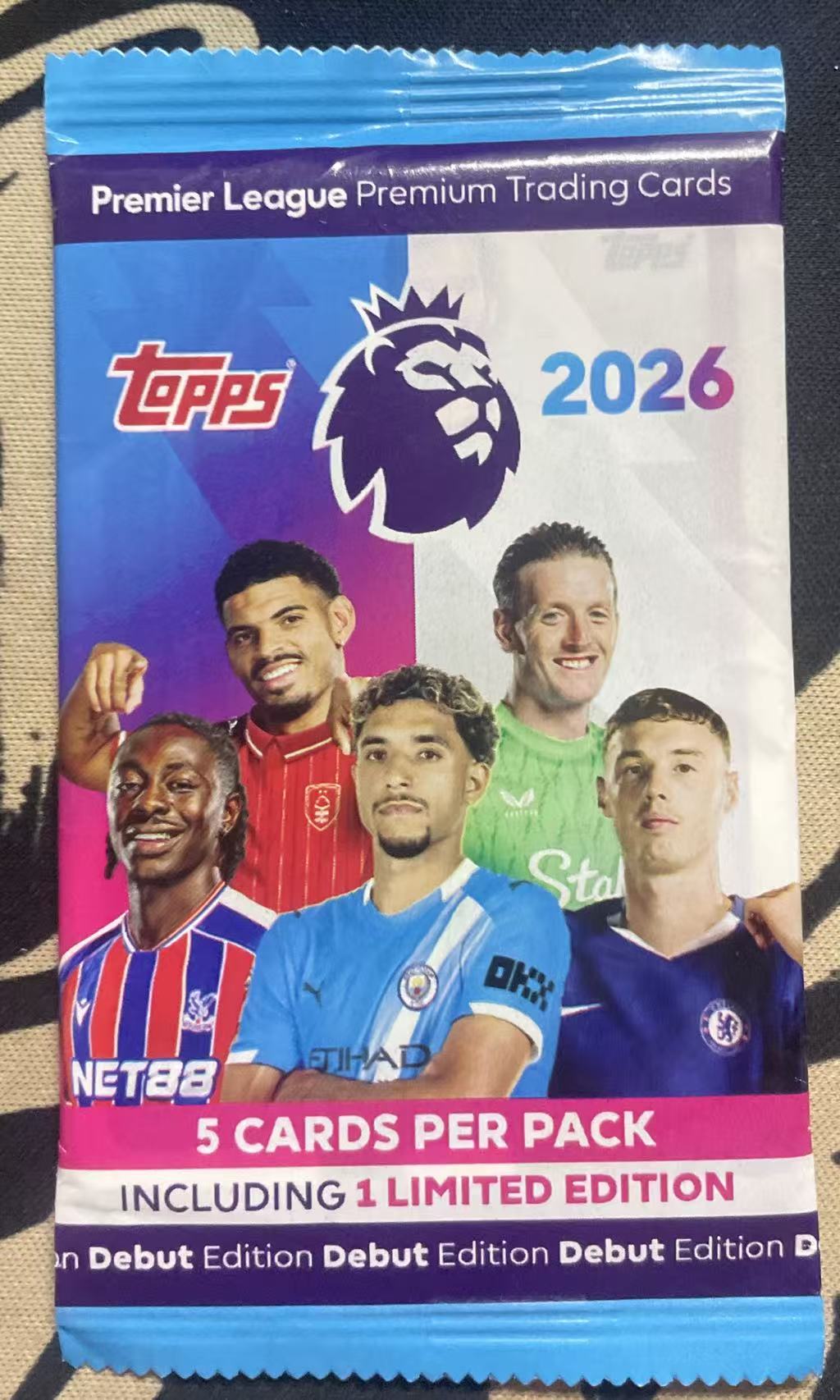 2026 Topps Premier 恩古莫哈 英超 原封单包 博恩古莫哈 新秀带编折射 好人签字 单包5张 b费 哈兰德 值得投资 (猴子卡社)