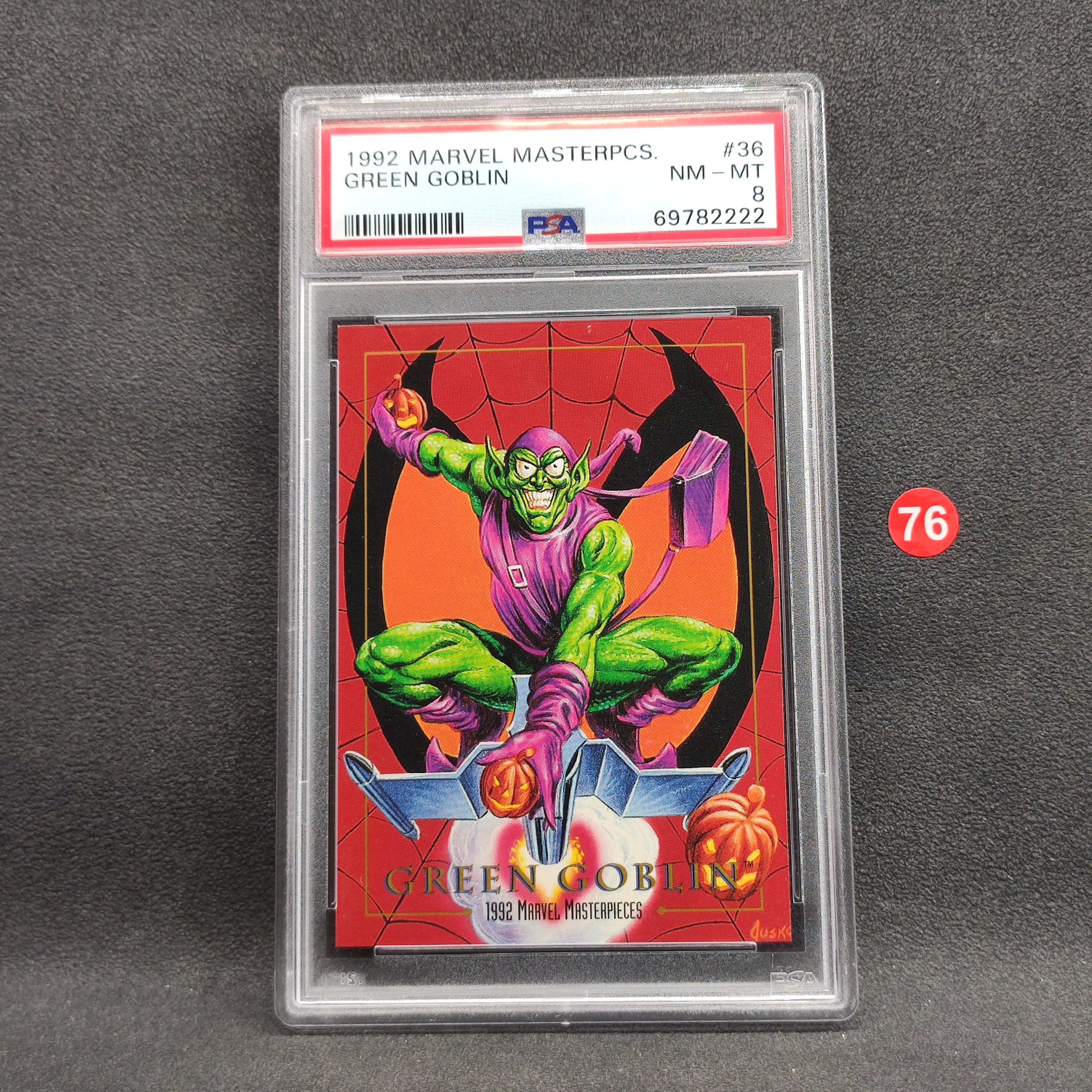 【大腿代卖提前预付80%】Green Goblin 绿魔 1992 Marvel Masterpcs 漫威 杂志 特卡/PSA8分评级卡瑕疵见 ...