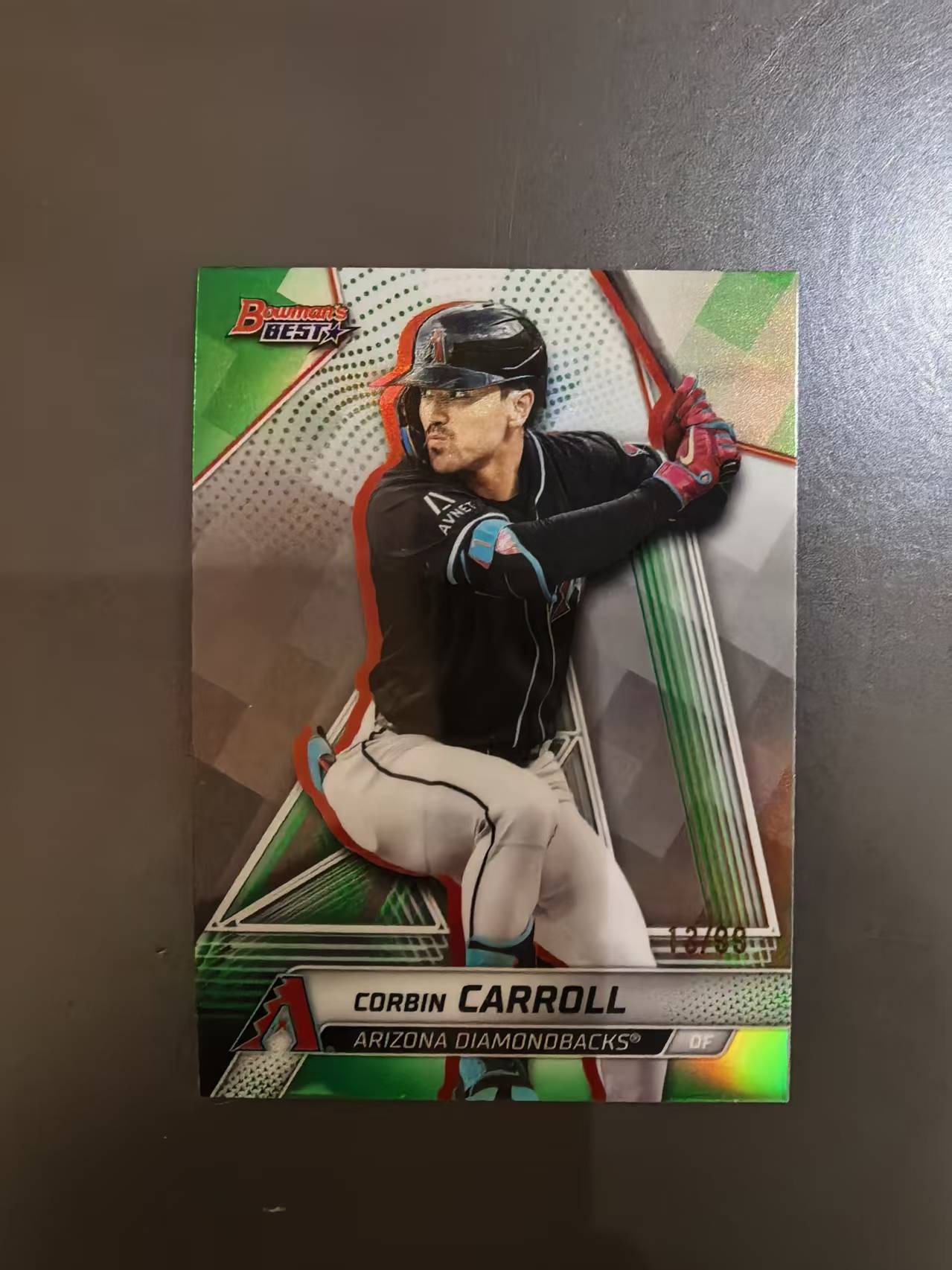 2025 Topps Bowmans Best Corbin Carroll MLB 大联盟 亚利桑那响尾蛇 科宾 卡罗尔 /99编 绿折 卡品如图 凑套收藏