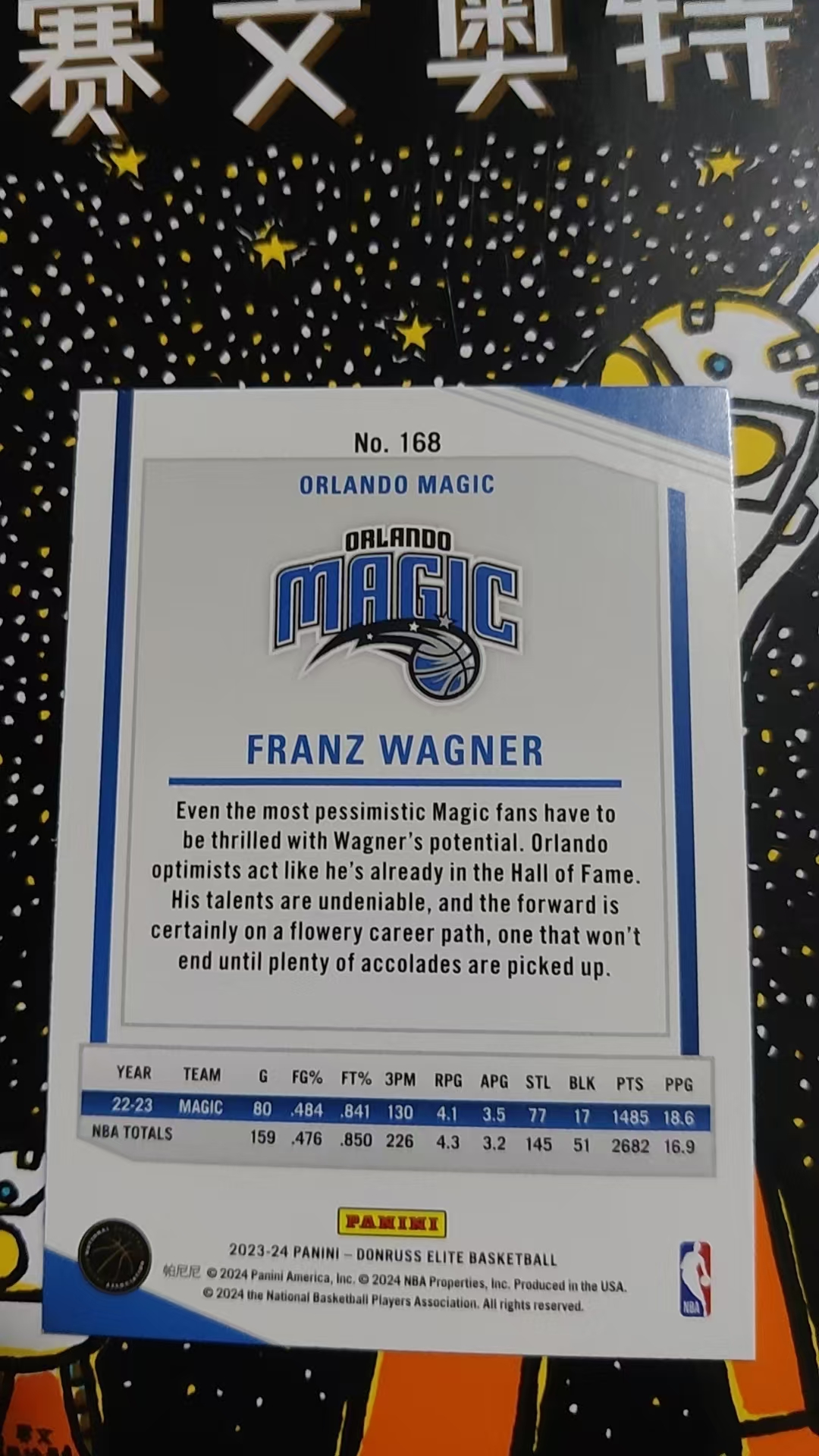 2023-24 Panini Elite Franz Wagner 弗朗茨 瓦格纳 魔术 红折 折射 硬通货 卡品精美 凑套必备 收藏必备
