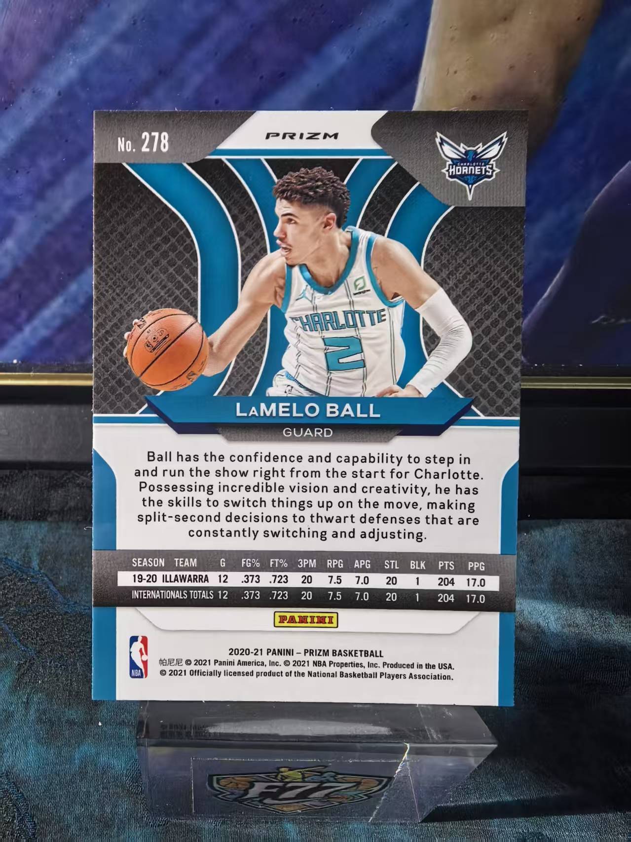 2020-21 Panini Prizm LaMelo Ball Pz 黄蜂 新秀RC 拉梅洛 鲍尔 三球 银折 正银折 base 值得珍藏 凑套 微瑕 收藏必备 狗夏