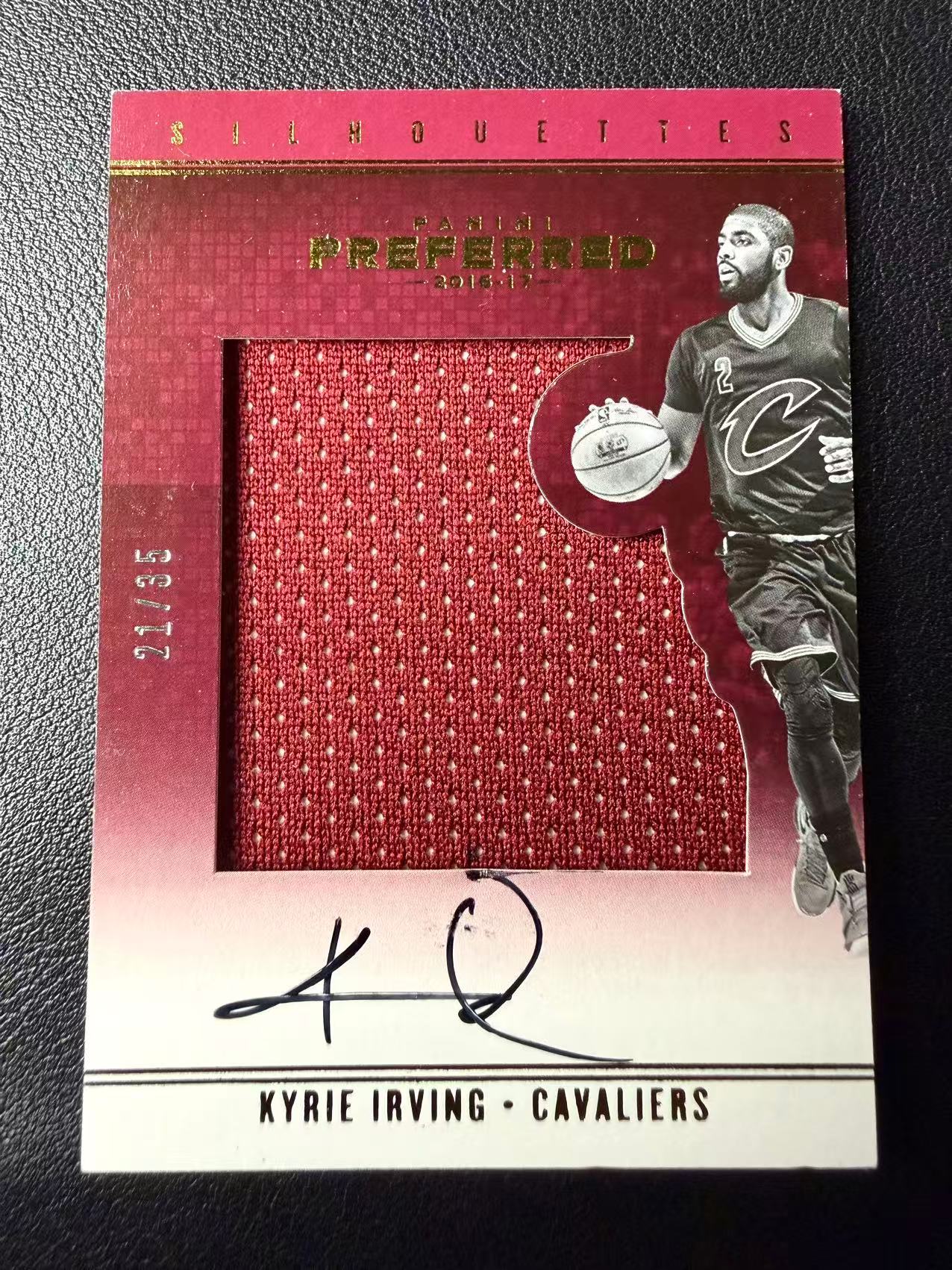 2016-17 Panini Preferred Kyrie Irving 骑士 凯里 欧文 欧神仙 35编 剪影 卡签 大窗球衣物料切割 签字 卡品如图(yyy)