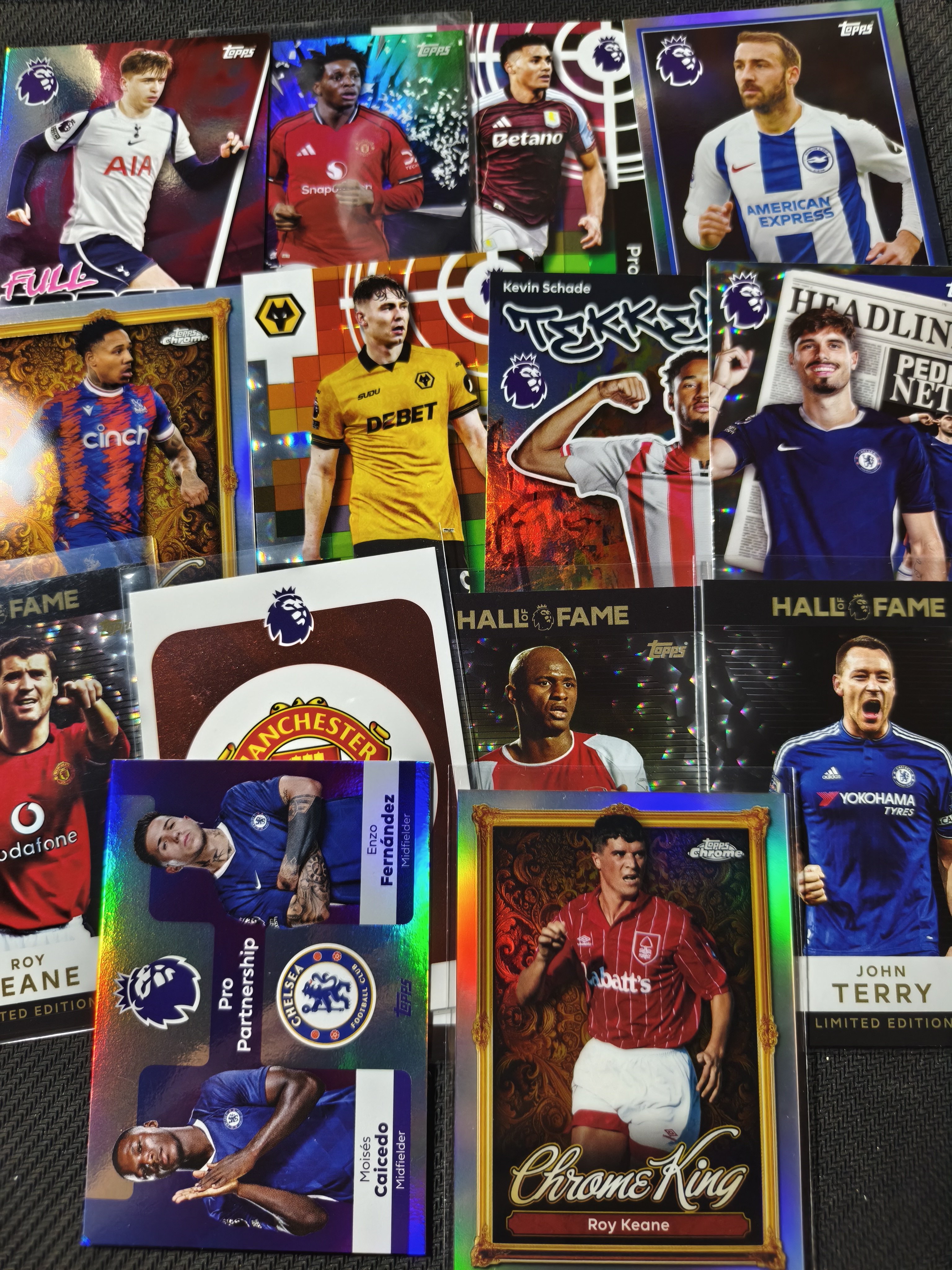 topps 罗伊基恩 杰森 特里 坎塞洛 阿尔瓦雷斯 哈弗茨 等好人lot 14张 折射 #牛头