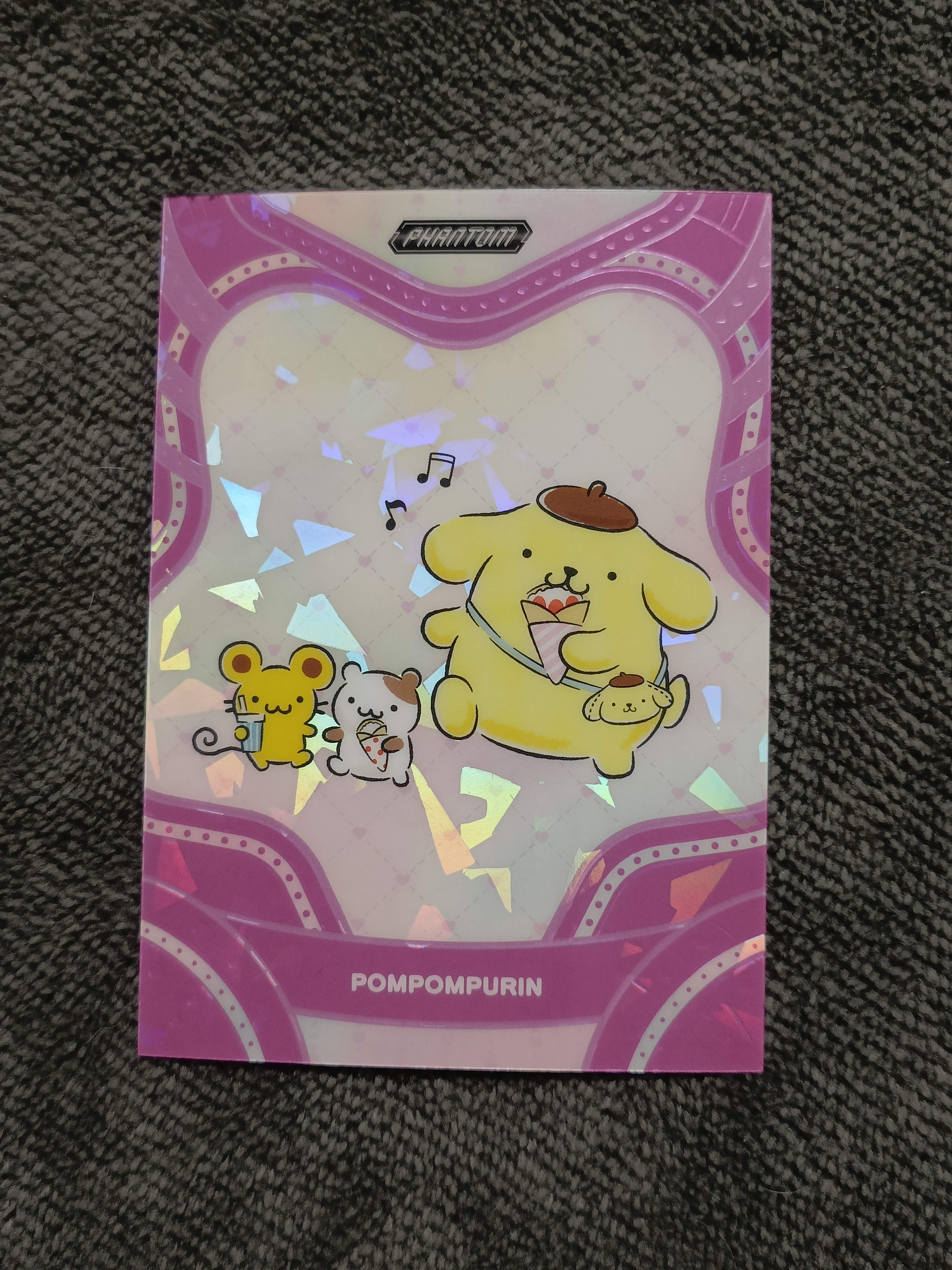 2023 Kakawow PHANTOM 三丽鸥家族系列收藏卡 POMPOMPURIN 布丁狗 【谦谦拍卖】PSA-IPU-32 紫折 106/115编 秋鹿