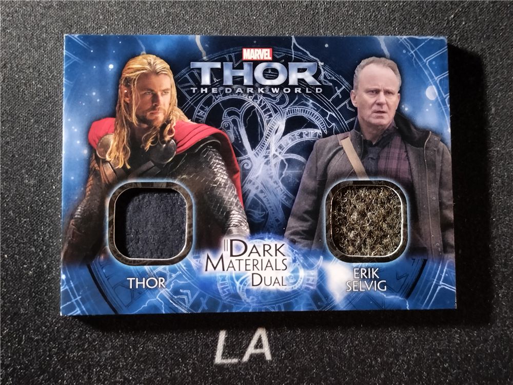 【LA拍卖】2013 UD Marvel 漫威 雷神2:黑暗世界 Thor 雷神 艾瑞克 塞尔维格 双人实物卡 XJ