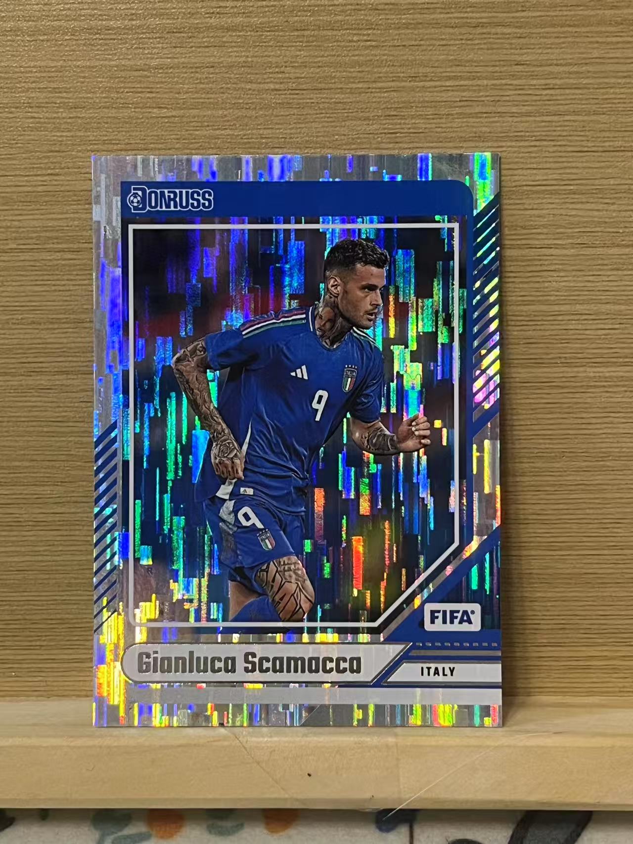 2024-25 Panini Donruss Gianluca Scamacca 斯卡玛卡 瀑布折 意大利 银折 杜蕾斯 卡品如图 实卡精美 A60