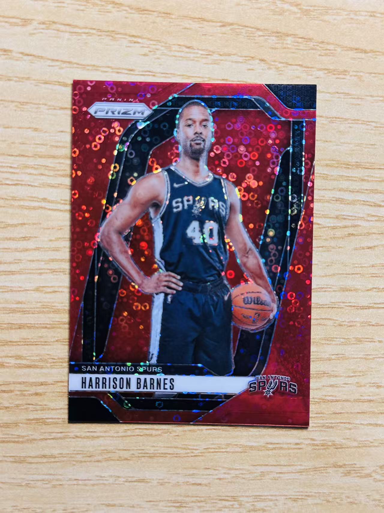 2024-25 Panini Prizm Harrison Barnes 嘿嘿代卖 哈里森 巴恩斯 红泡泡折 100编 马刺 收藏必备