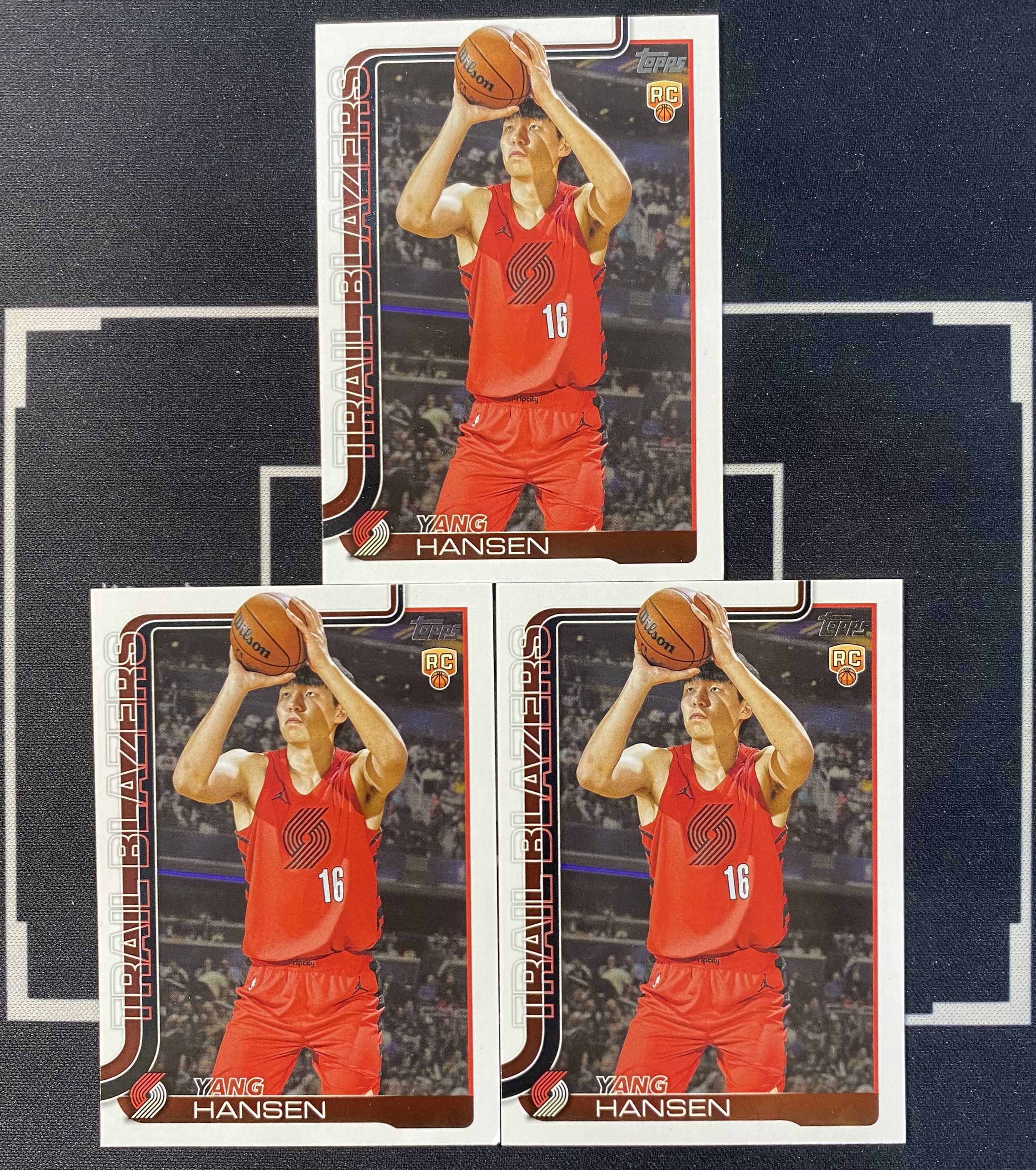 2025-26 Topps flagship 杨瀚森 RC 25赛季 开拓者 新秀 正base 杨翰森 topps元年 收藏必备 卡品如图 -Zle-【乌苏拍卖】