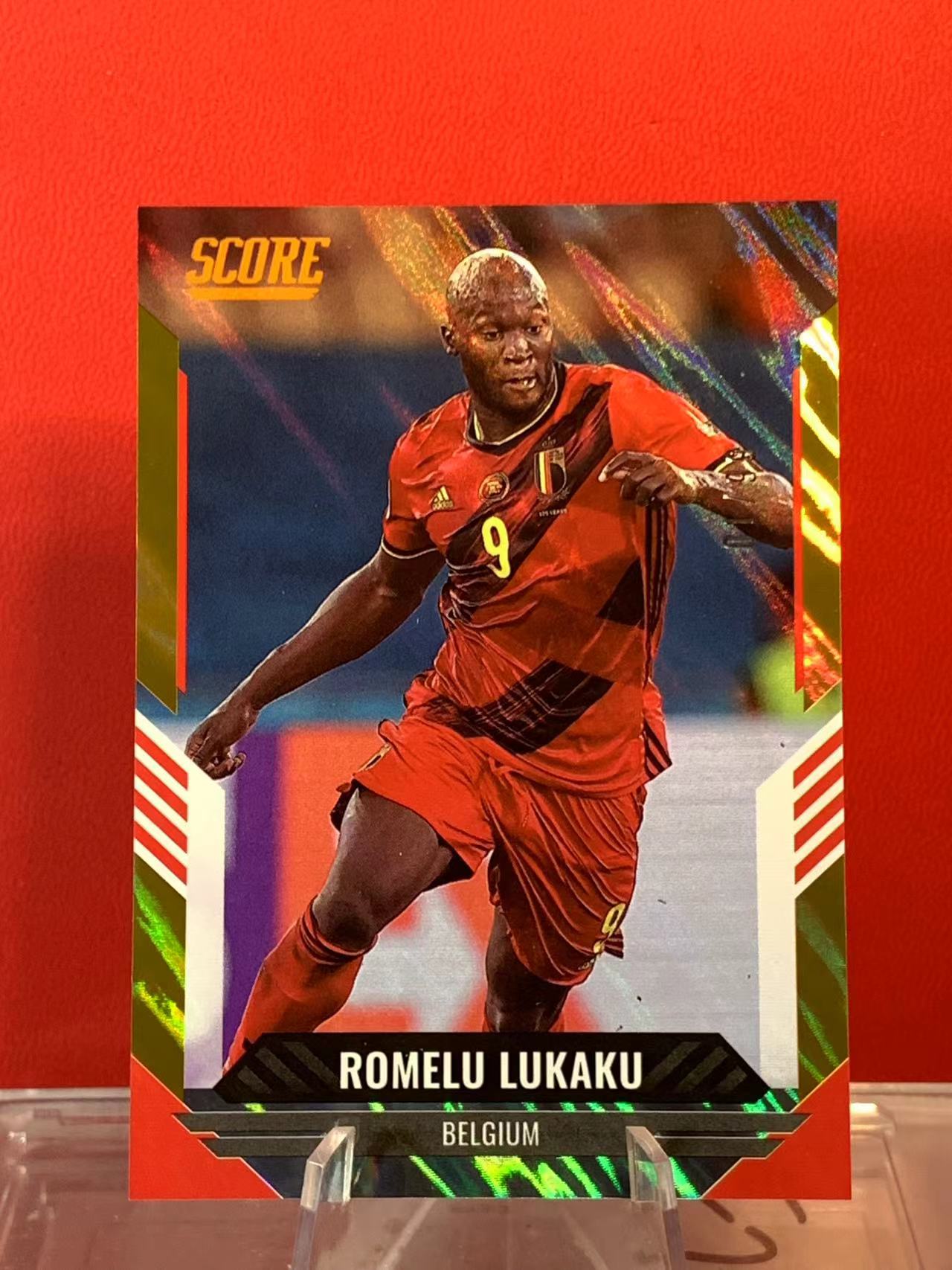 (詹叔代拍)2021-22 Panini Score Romelu Lukaku 切尔西 卢卡库 比利时 01/99编 首编相当于ofo 顺丰寄付 泰山