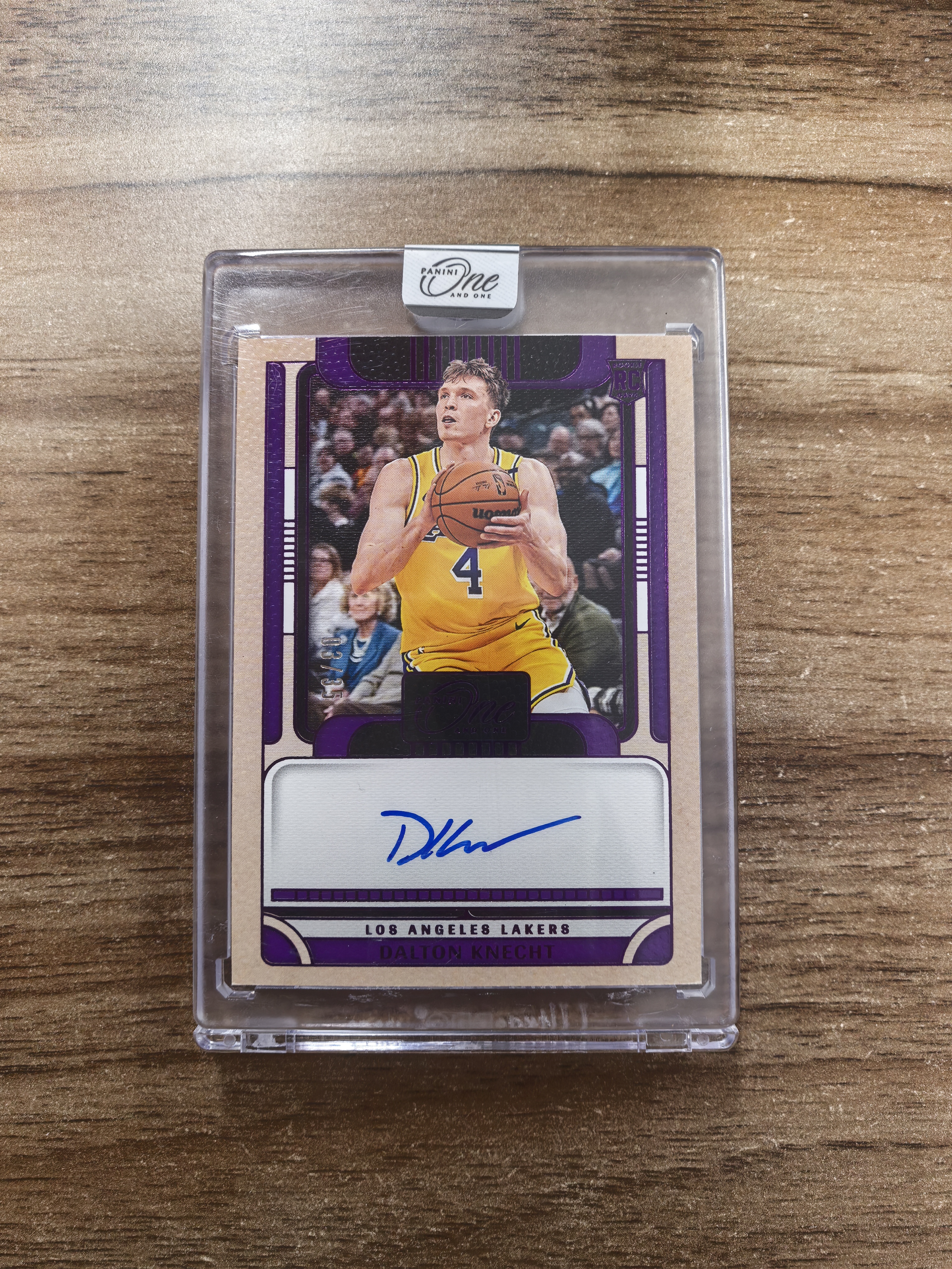 2024-25 Panini One and One Dalton Knecht RC 湖人 多尔顿克内克特 新秀 03/35 签字 卡签 原封砖 实卡精美 卡品如图 收藏必入 流浪