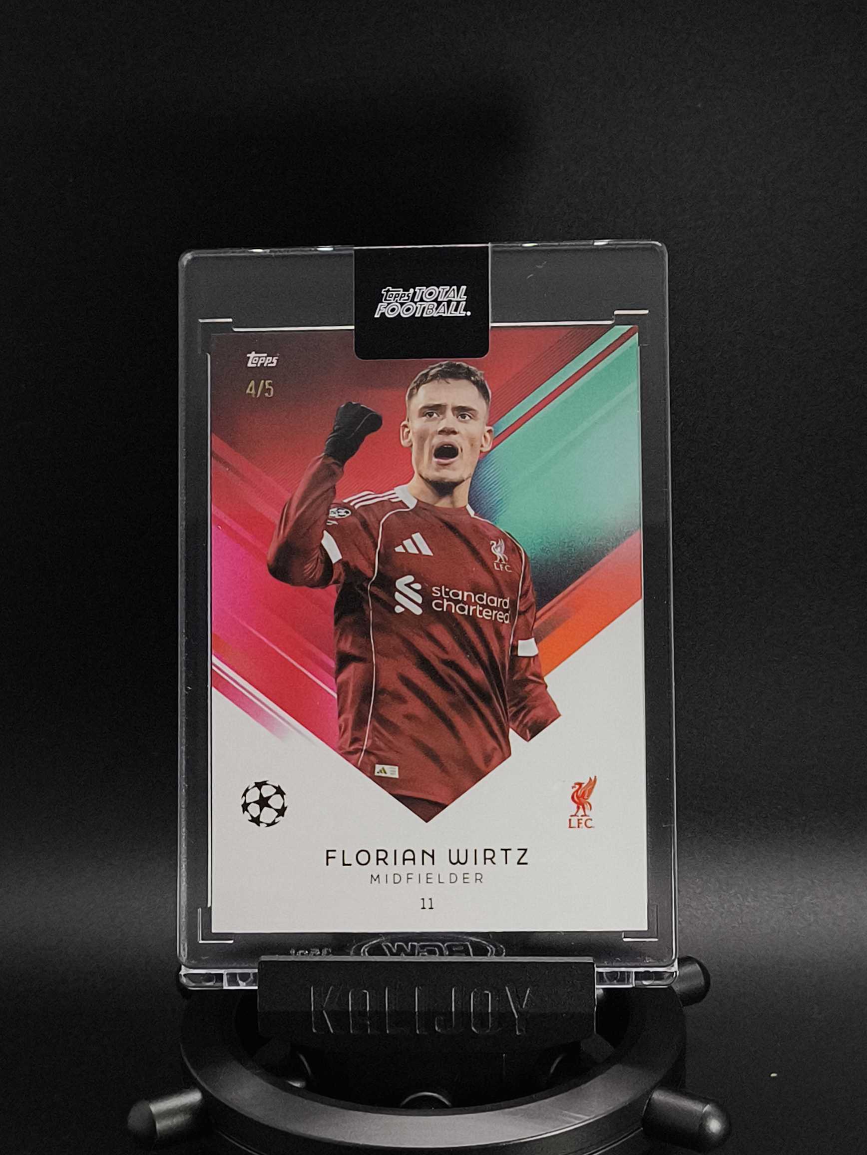 2025-26 Topps Total Football Florian Wirtz 弗洛里安·维尔茨 维尔茨 利物浦 红军 德国 4/5编 TTF 原封砖