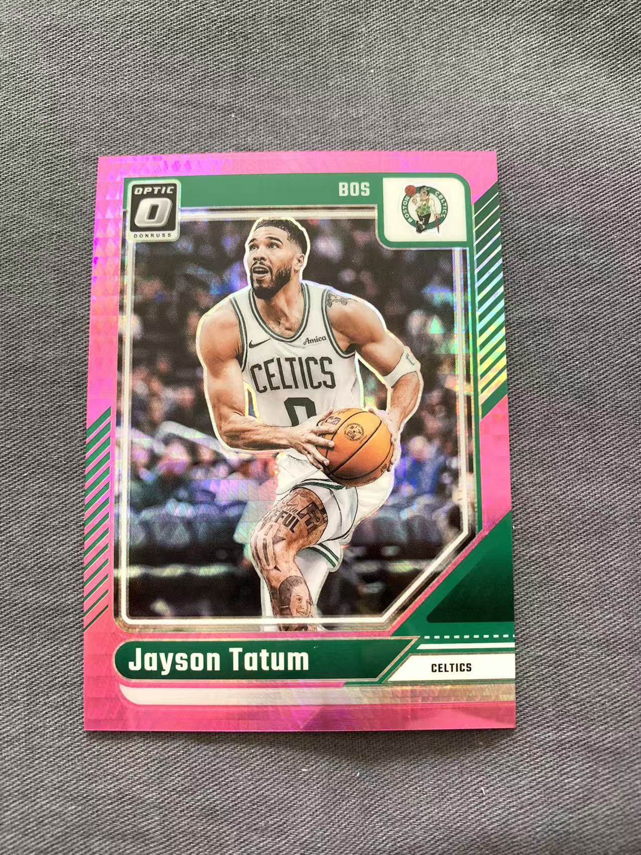 2024-25 Donruss Optic 杜蕾斯OP Jayson Tatum 杰森 塔图姆 凯尔特人 粉棱镜折 折射 收藏必备 戴戴