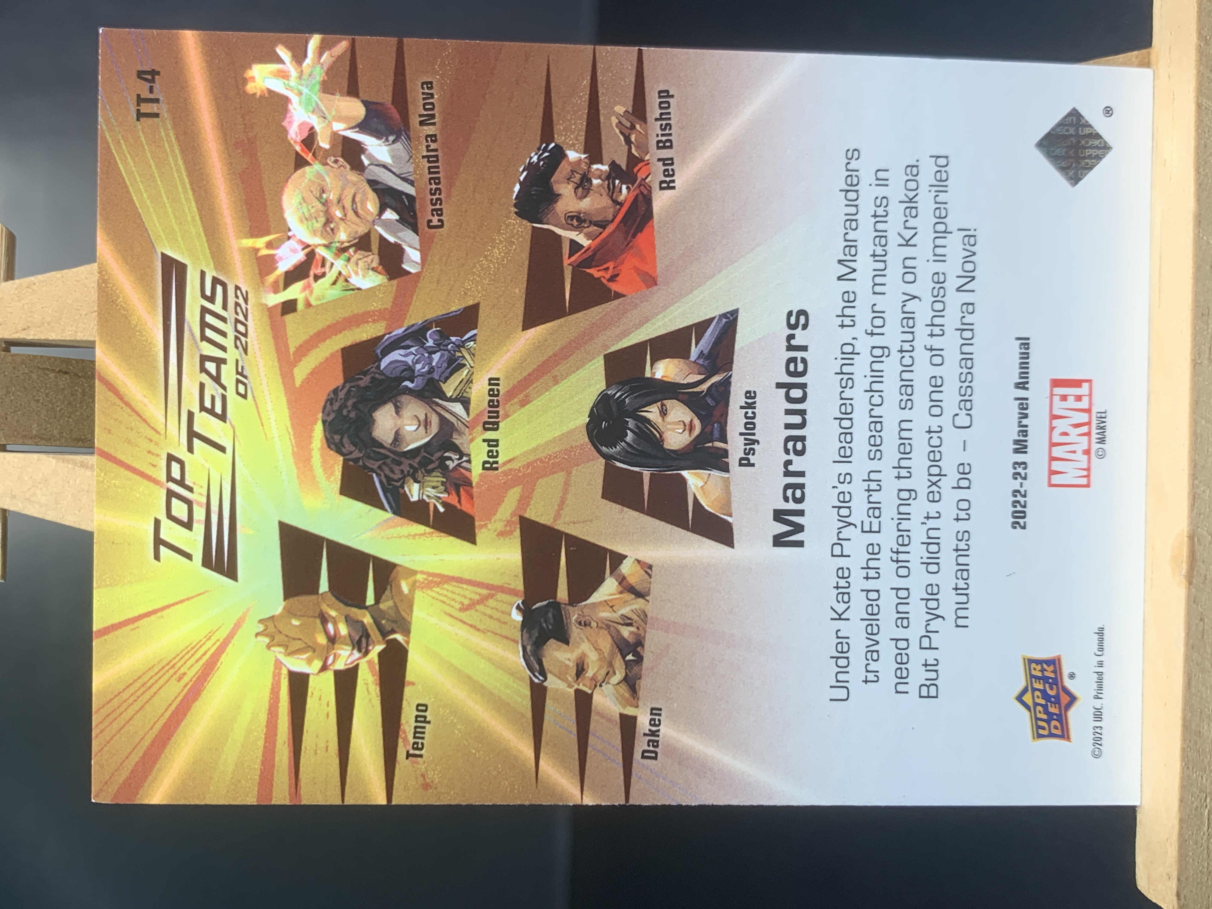 (B5) 2023 UPPER DECK 漫威 特卡 封面 TT-4 实卡好看 收藏凑套必备 卡品如图 !!!