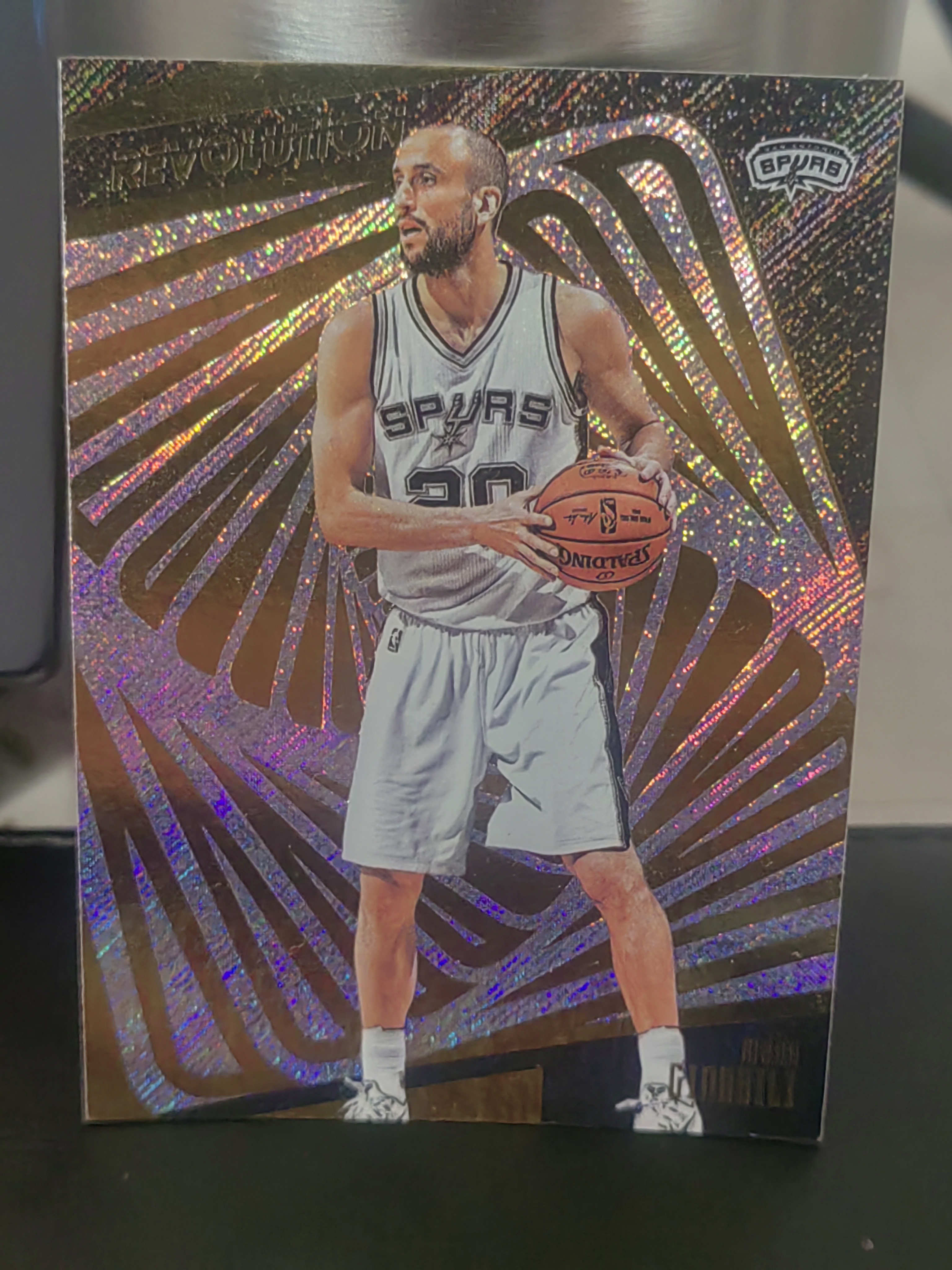 2015-16 Panini Revolution Manu Ginobili 革命 马努 吉诺比利 马刺 名宿 篮 白边白角 不保卡品 卡品如图