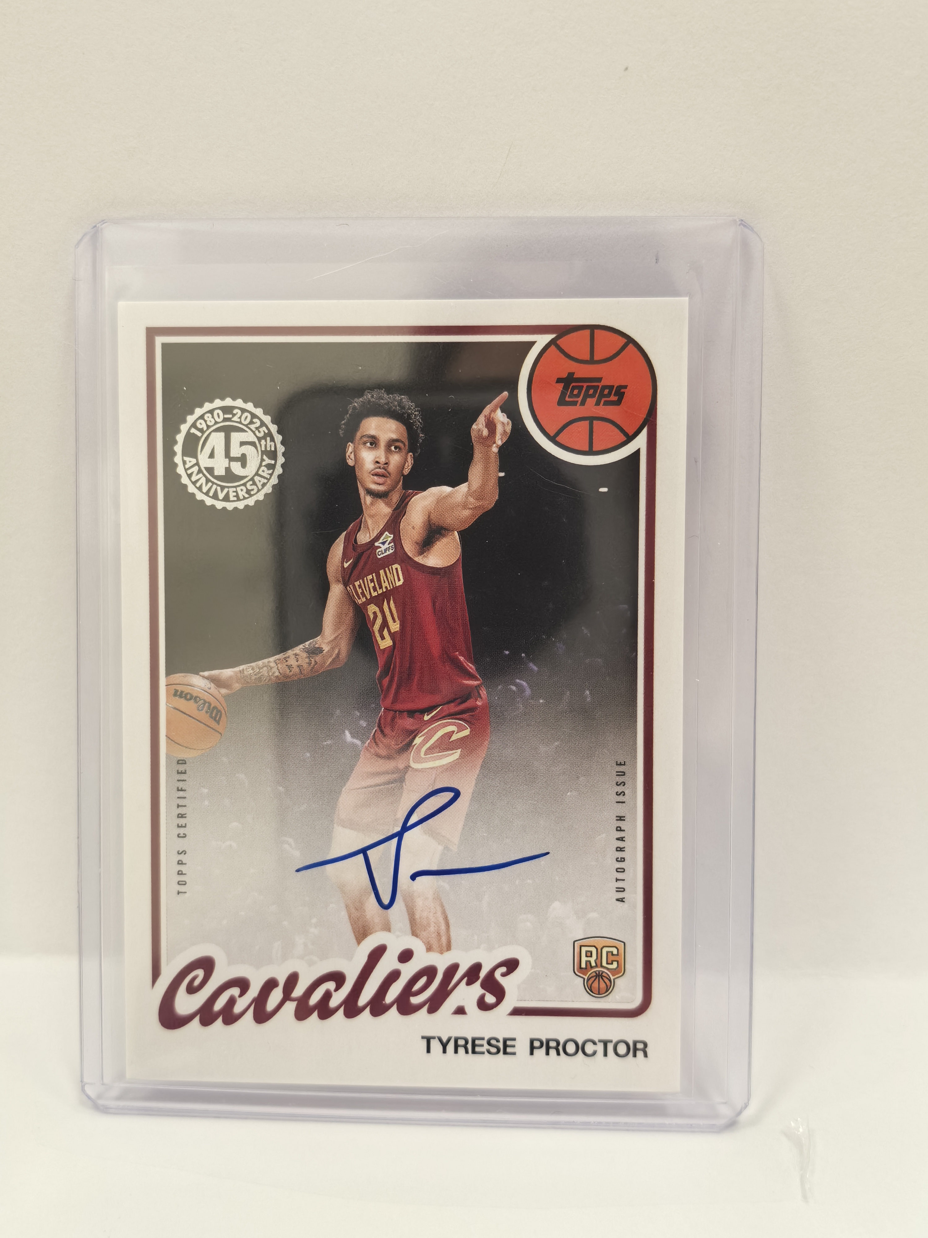 2025 Topps Flagship Tyrese Proctor RC 篮球旗舰 普罗克特 签字 卡签 45周年 1980复古 新秀 骑士 收藏必备