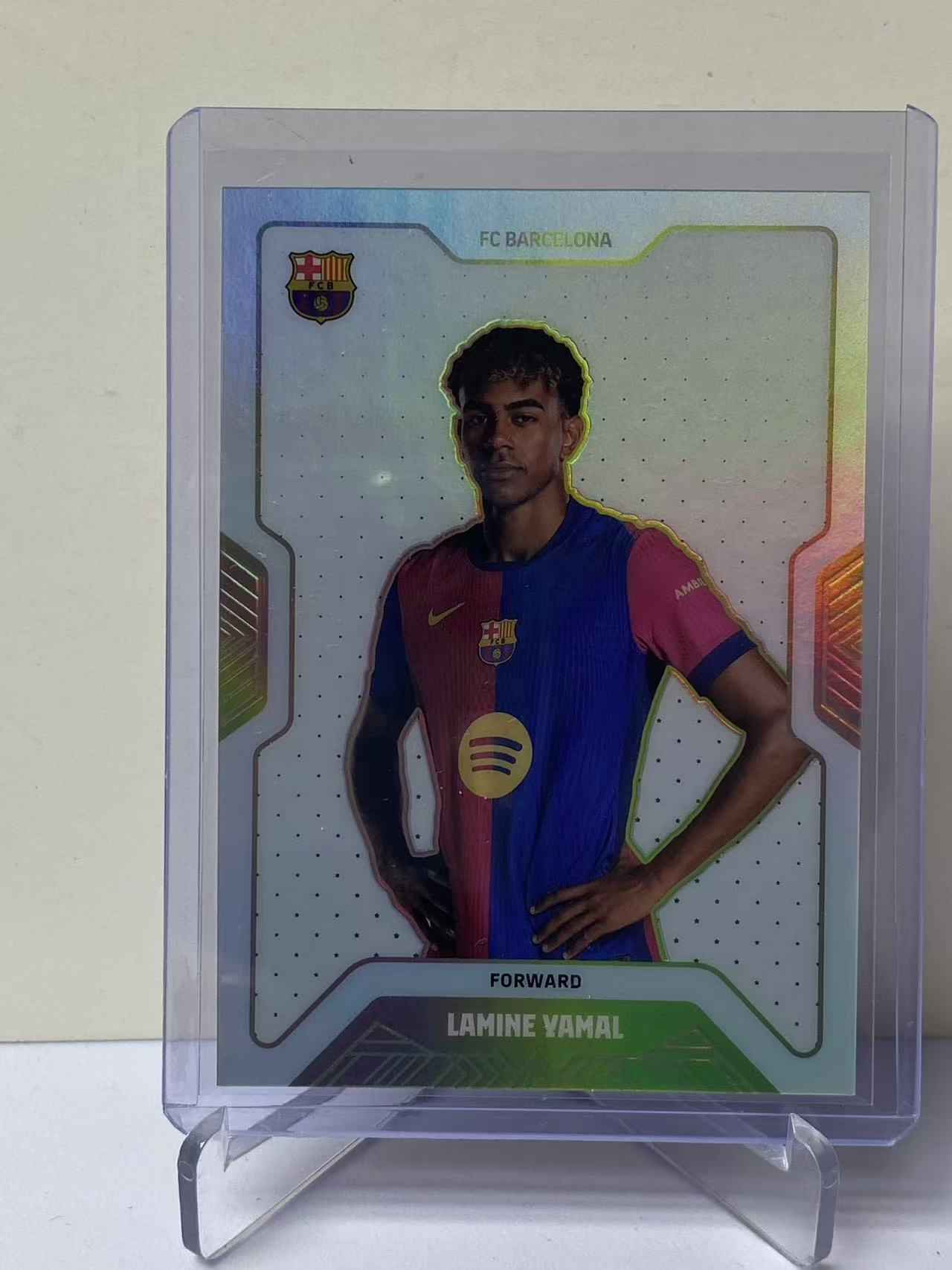 2024-25 Eleven Card 巴萨队盒 Lamine Yamal 巴萨 巴塞罗那 亚马尔 定妆照 白折 40/199编 收藏必备 卡品如图 jefr