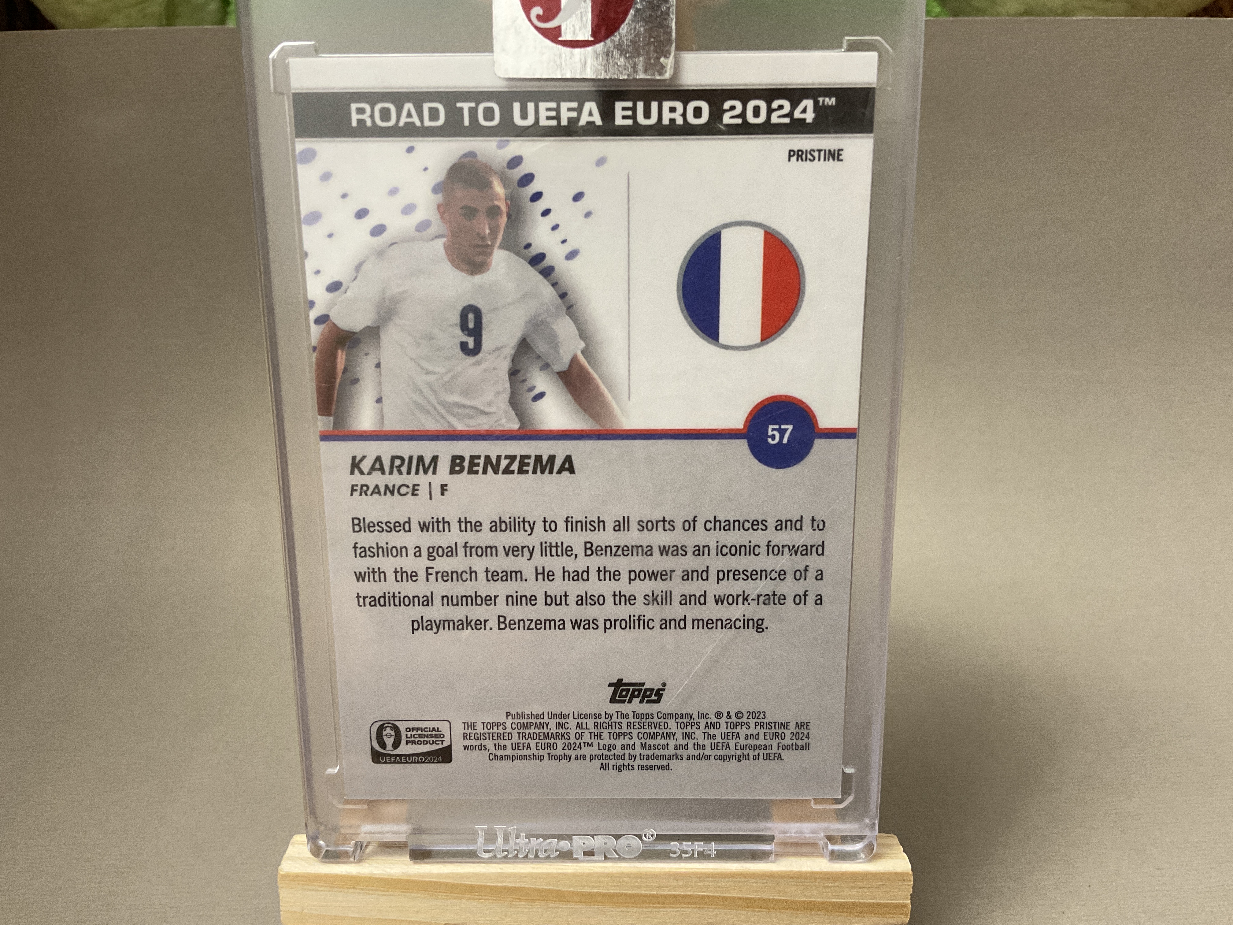 2024 Topps Pristine Karim Benzema #57 太古 本泽马 法国 欧洲杯 皇家马德里 皇马 卡里姆 折射 欧洲杯之路 欧洲杯太古