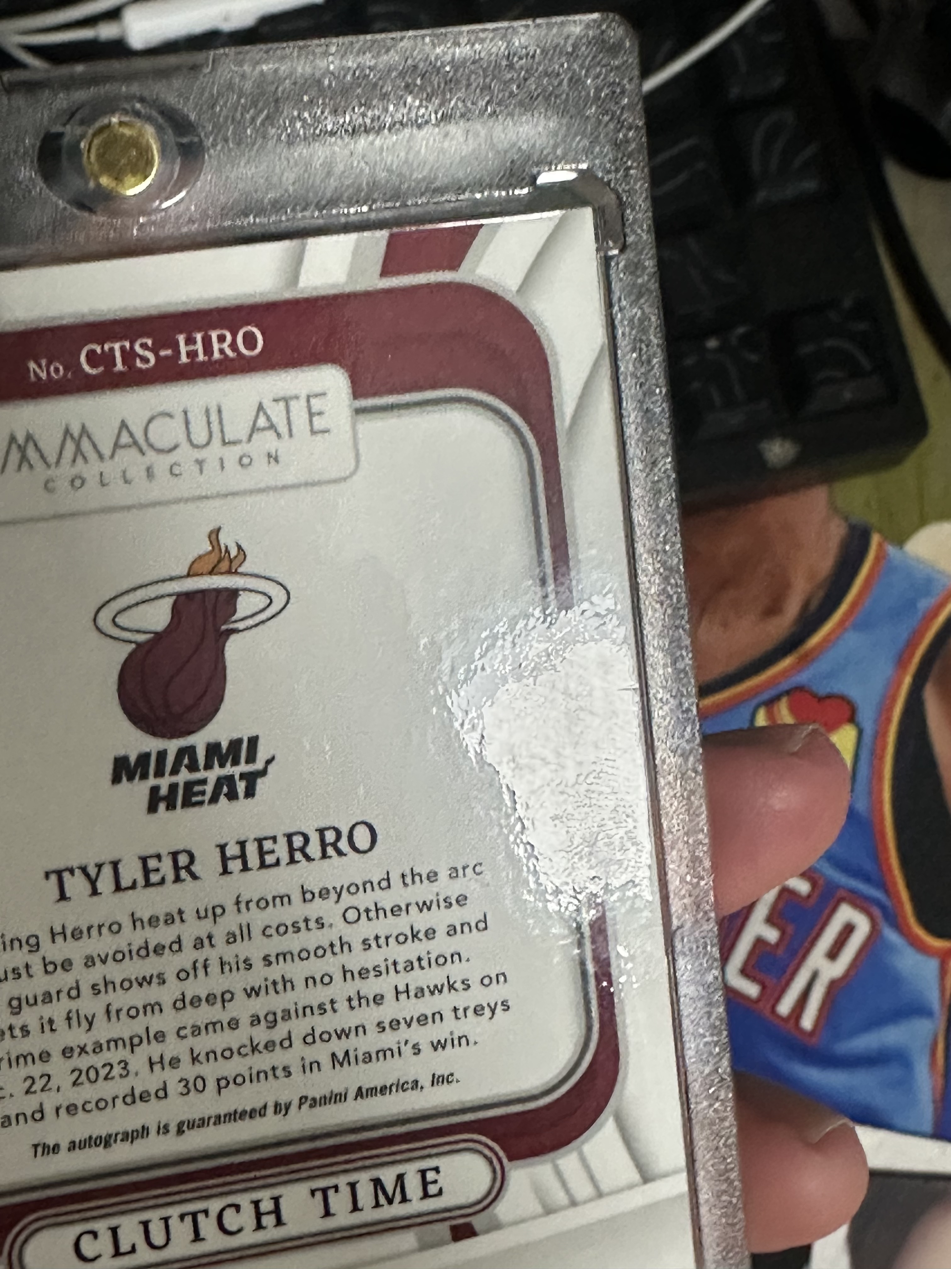 2023-24 Panini Immaculate Tyler Herro 【小猪包代卖】热火 75编 希罗 clutch time 关键时刻 签字 卡签 镜面 特卡 微瑕